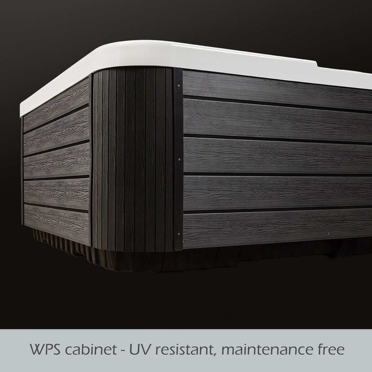 Buenospa Jersey 6 - Person 46 - Jet Hot Tub, Ice White, Gray with Ozone and LED Lights