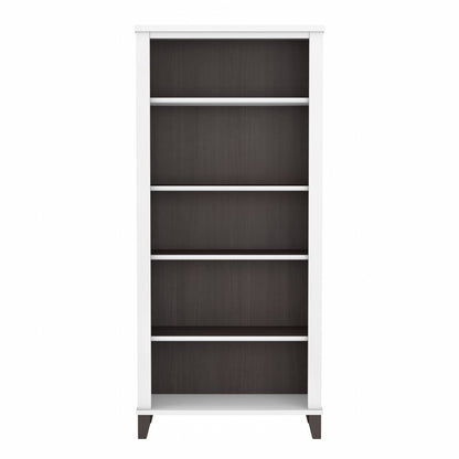 Bush Furniture Somerset Tall 5 Shelf Bookcase with Adjustable Shelves
