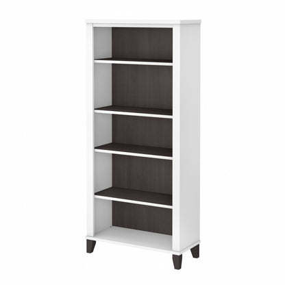 Bush Furniture Somerset Tall 5 Shelf Bookcase with Adjustable Shelves