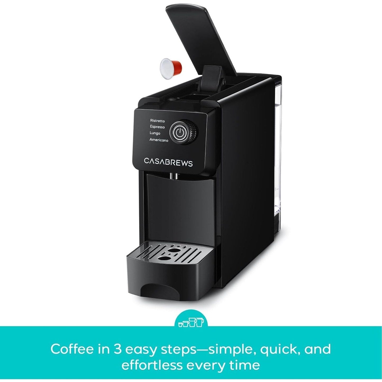 CASABREWS CM7036E 20 Bar Espresso Machine for Nespresso Original Pods