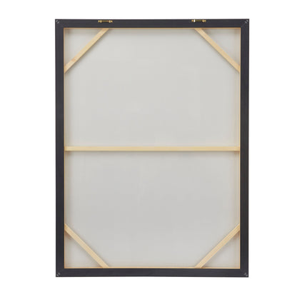 Canvas Abstract Framed Wall Art with Gold Frame - Gold - CosmoLiving by Cosmopolitan