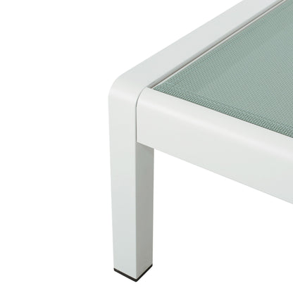 Cape Coral Outdoor Aluminum Chaise Lounge (Set of 2) by Christopher Knight Home - 77.56 D x 25.20 W x 11.80 H