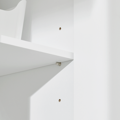 Armoire murale SoBuy à double porte pour cuisine et salle de bain, meuble de rangement mural BZR200-W