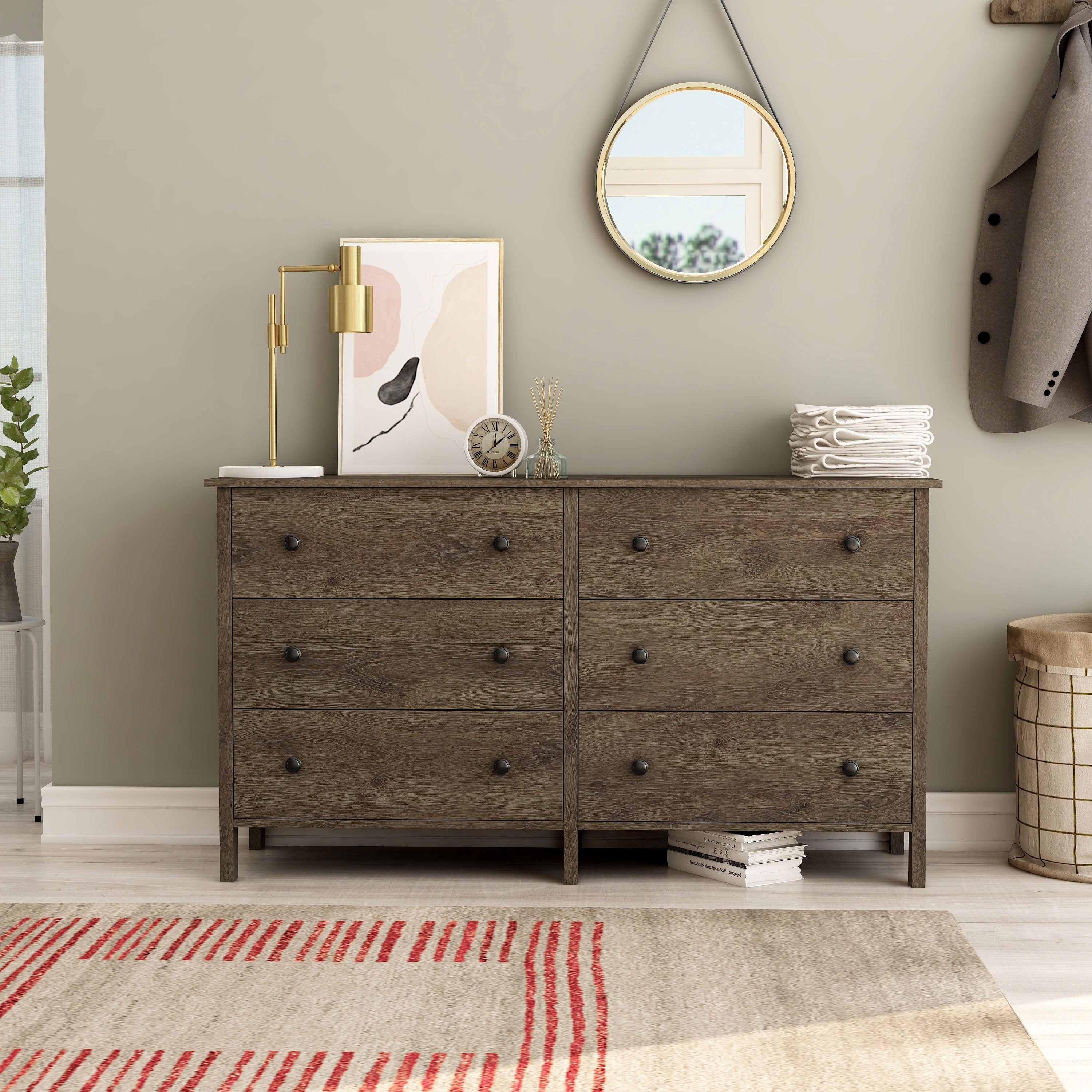 Mulgrew Rustic Walnut Storage Dresser by Carbon Loft