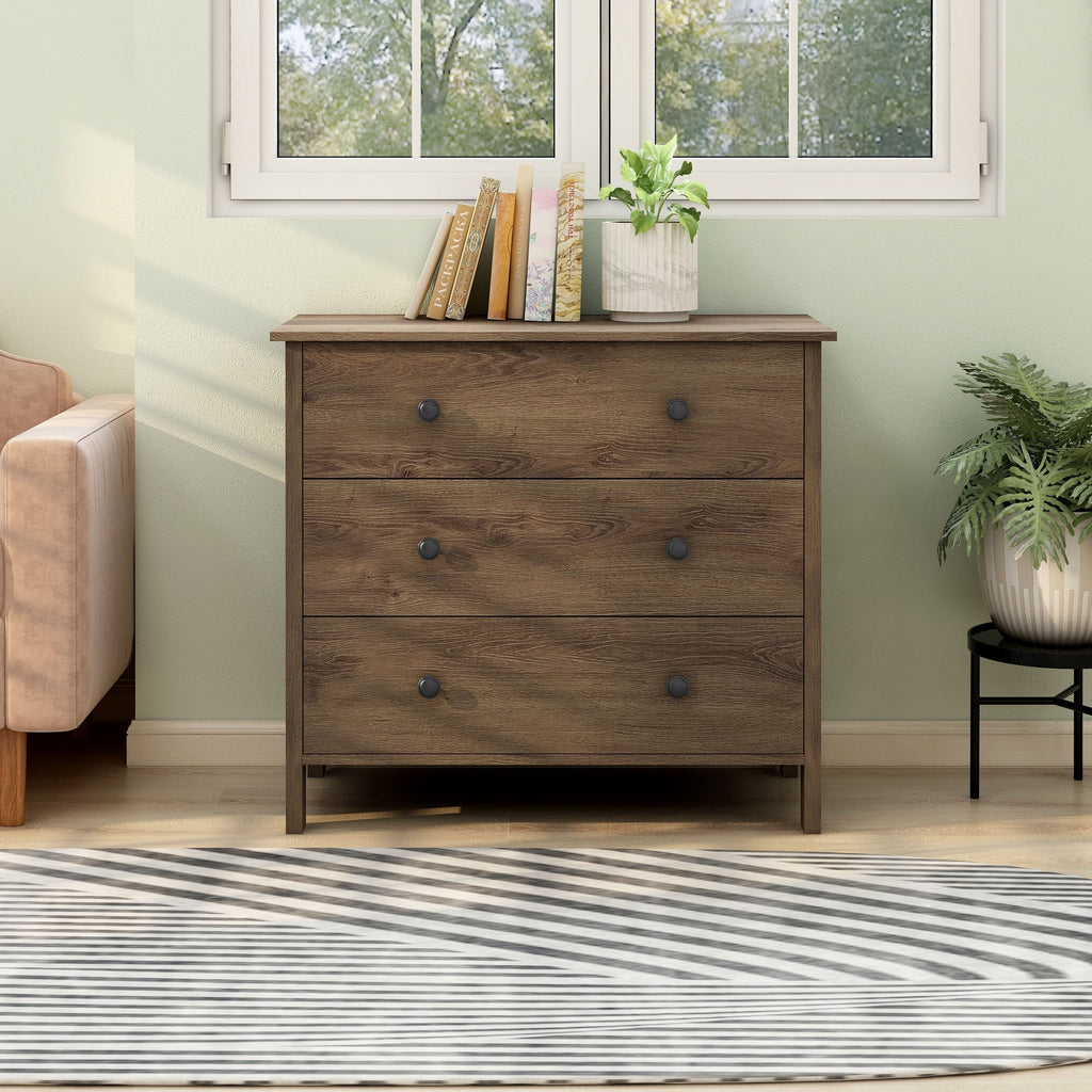 Mulgrew Rustic Walnut Storage Dresser by Carbon Loft
