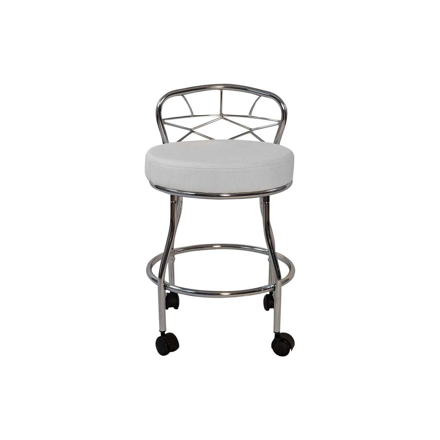 Carolina Living Diana X-Back Vanity Stool with Casters