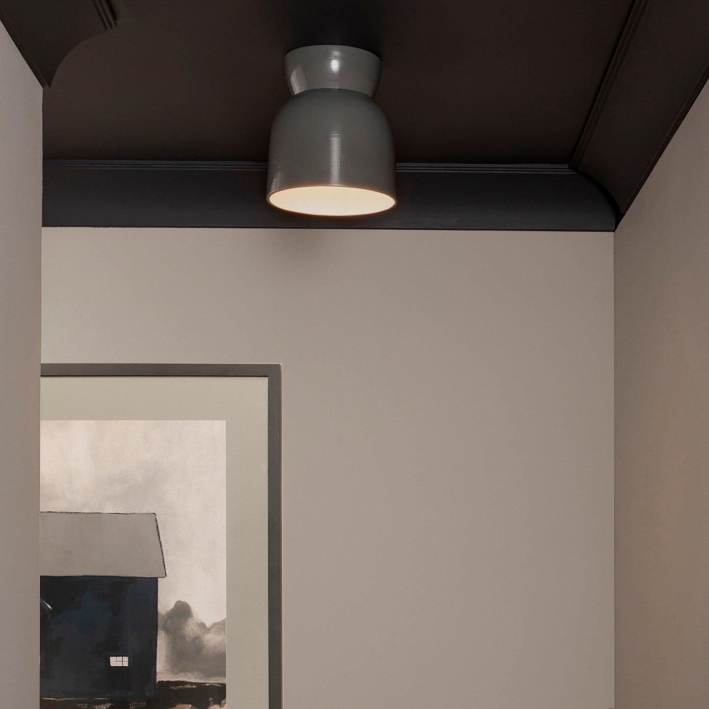 Ceramic Hourglass Flush-Mount