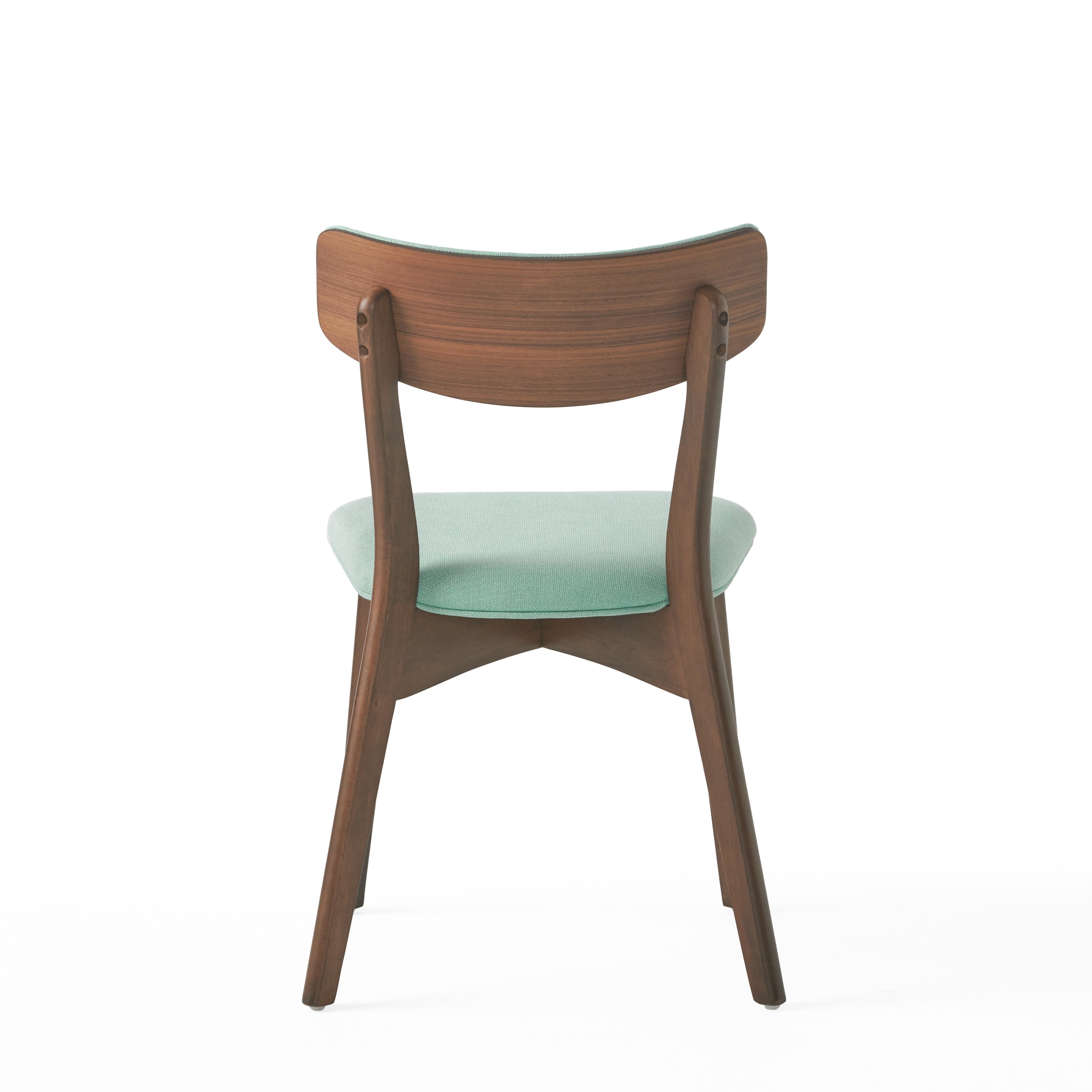 Chazz Mid-Century Modern Upholstered Rubberwood Dining Chairs (Set of 2/4) by Christopher Knight Home
