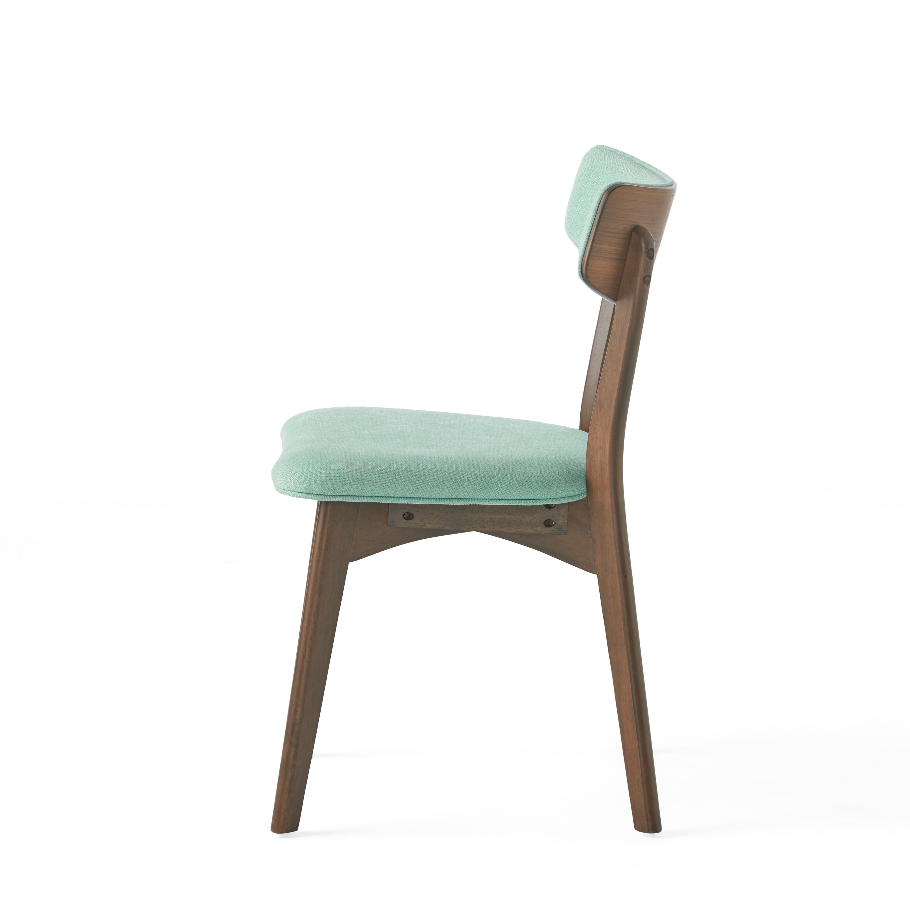 Chazz Mid-Century Modern Upholstered Rubberwood Dining Chairs (Set of 2/4) by Christopher Knight Home