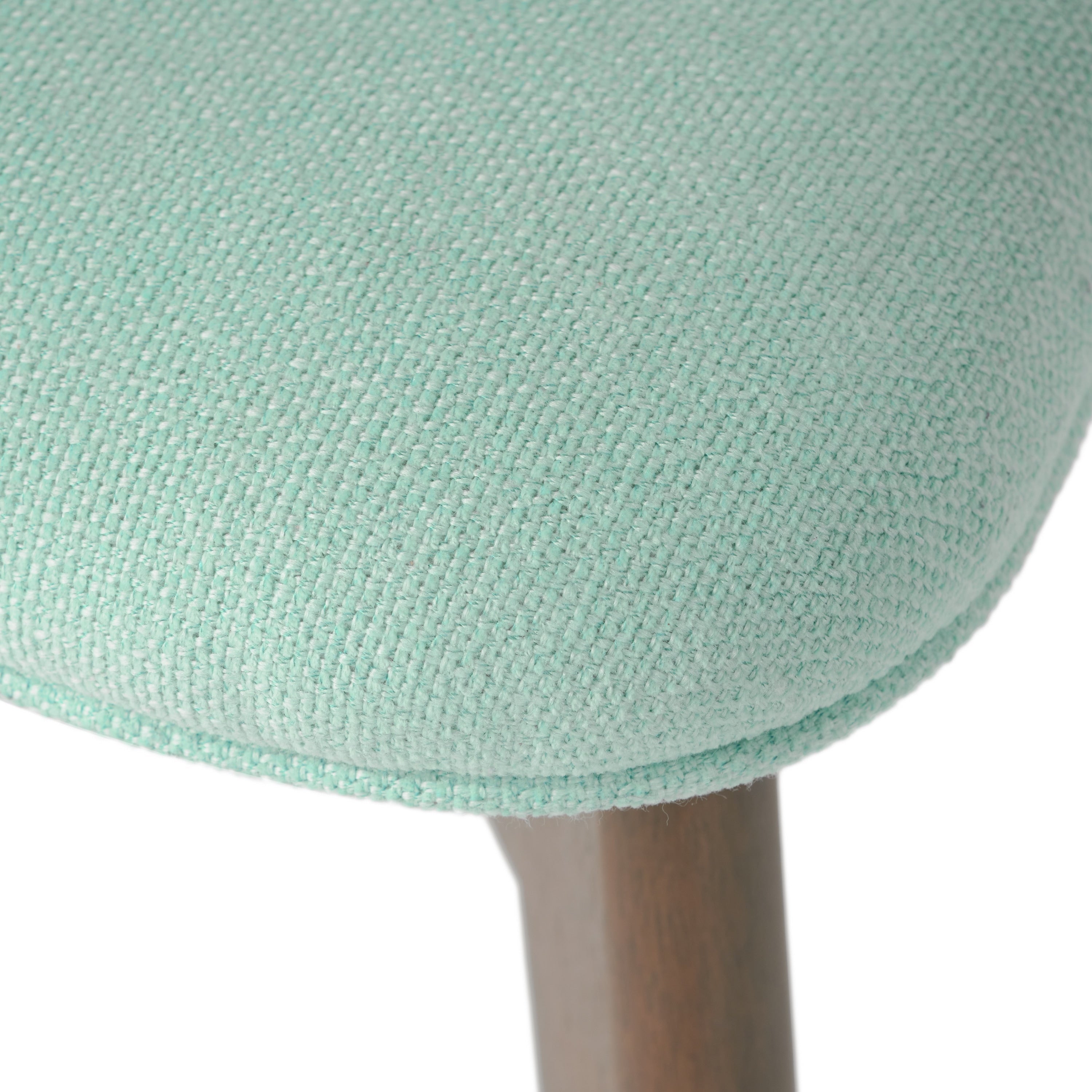 Chazz Mid-Century Modern Upholstered Rubberwood Dining Chairs (Set of 2/4) by Christopher Knight Home