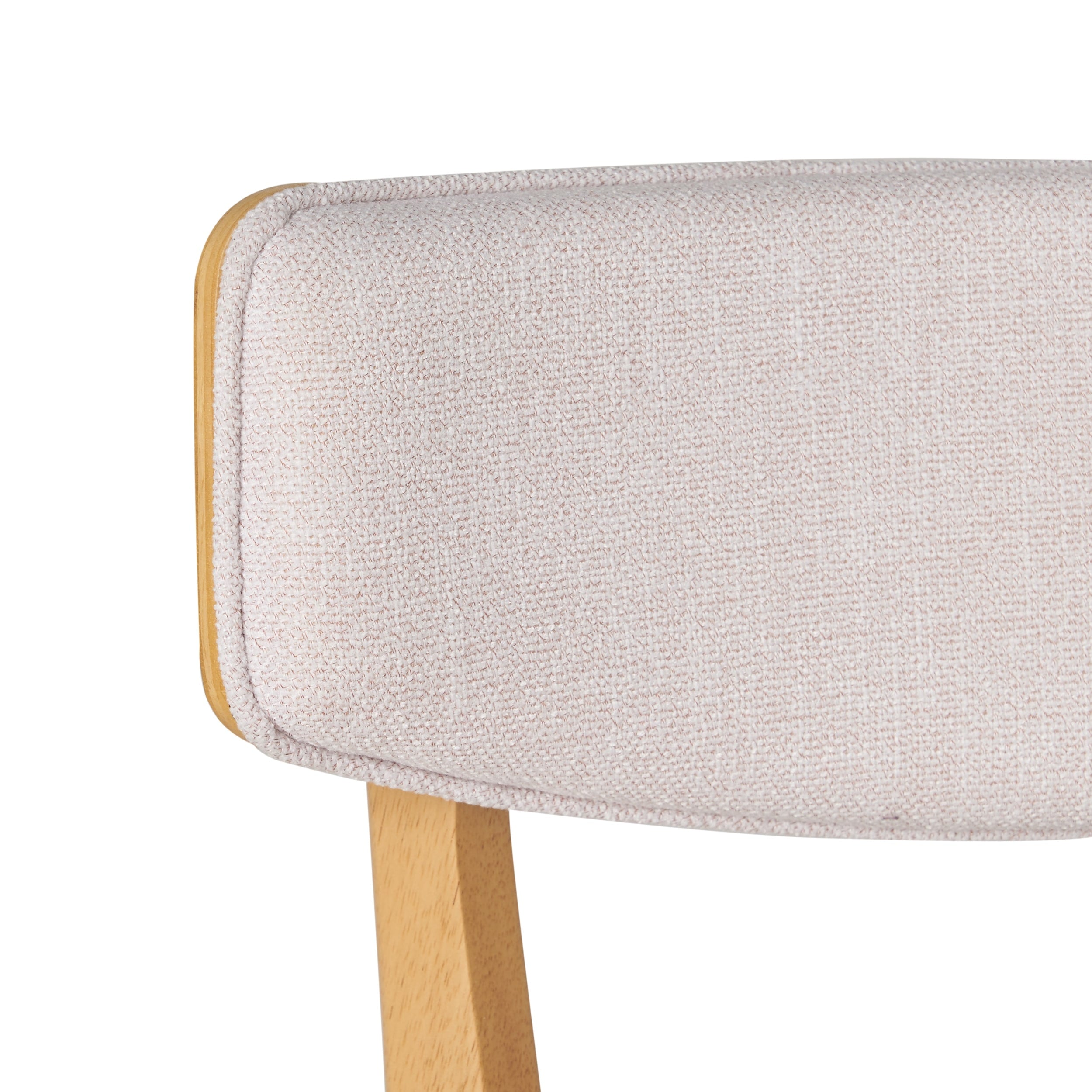 Chazz Mid-Century Modern Upholstered Rubberwood Dining Chairs (Set of 2/4) by Christopher Knight Home