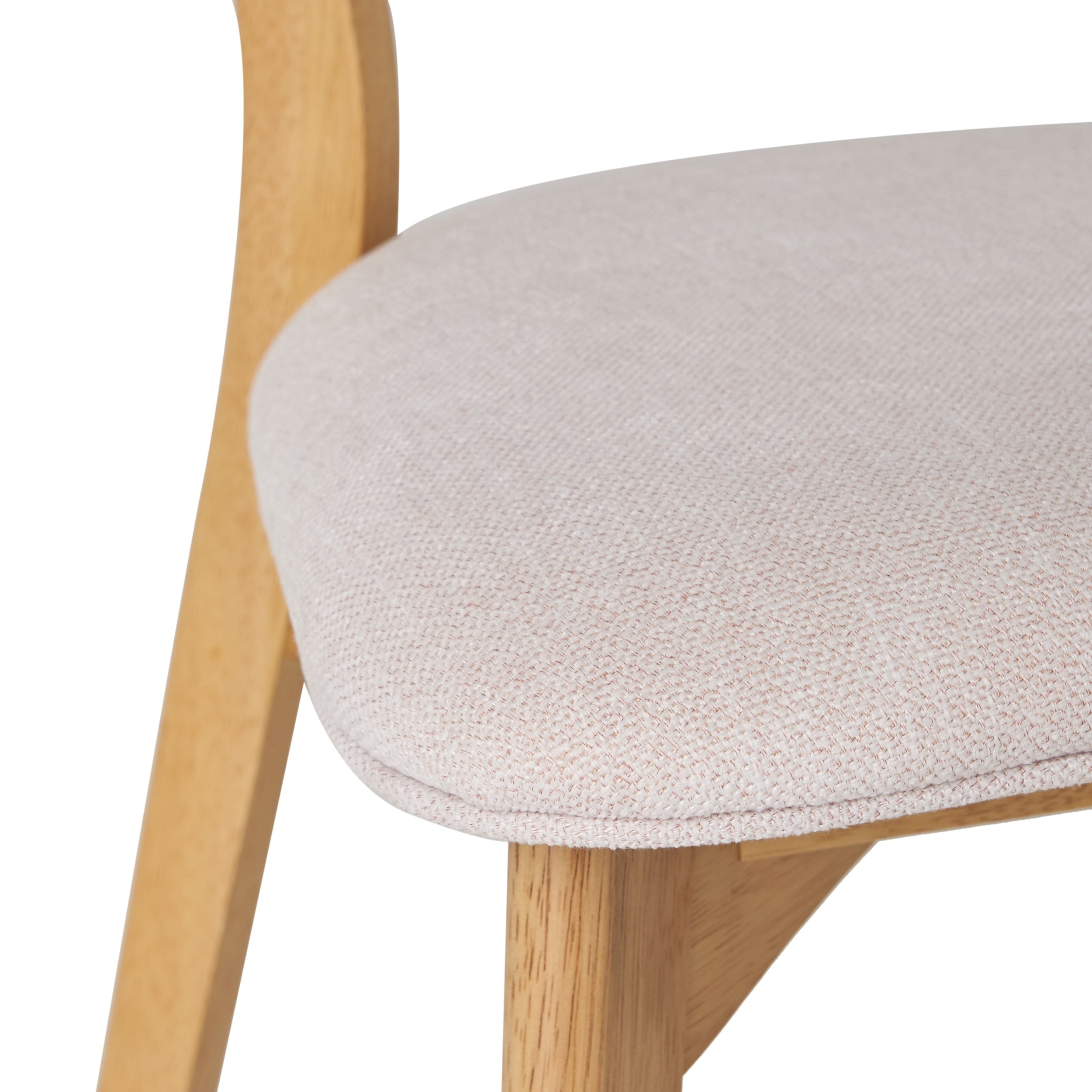 Chazz Mid-Century Modern Upholstered Rubberwood Dining Chairs (Set of 2/4) by Christopher Knight Home
