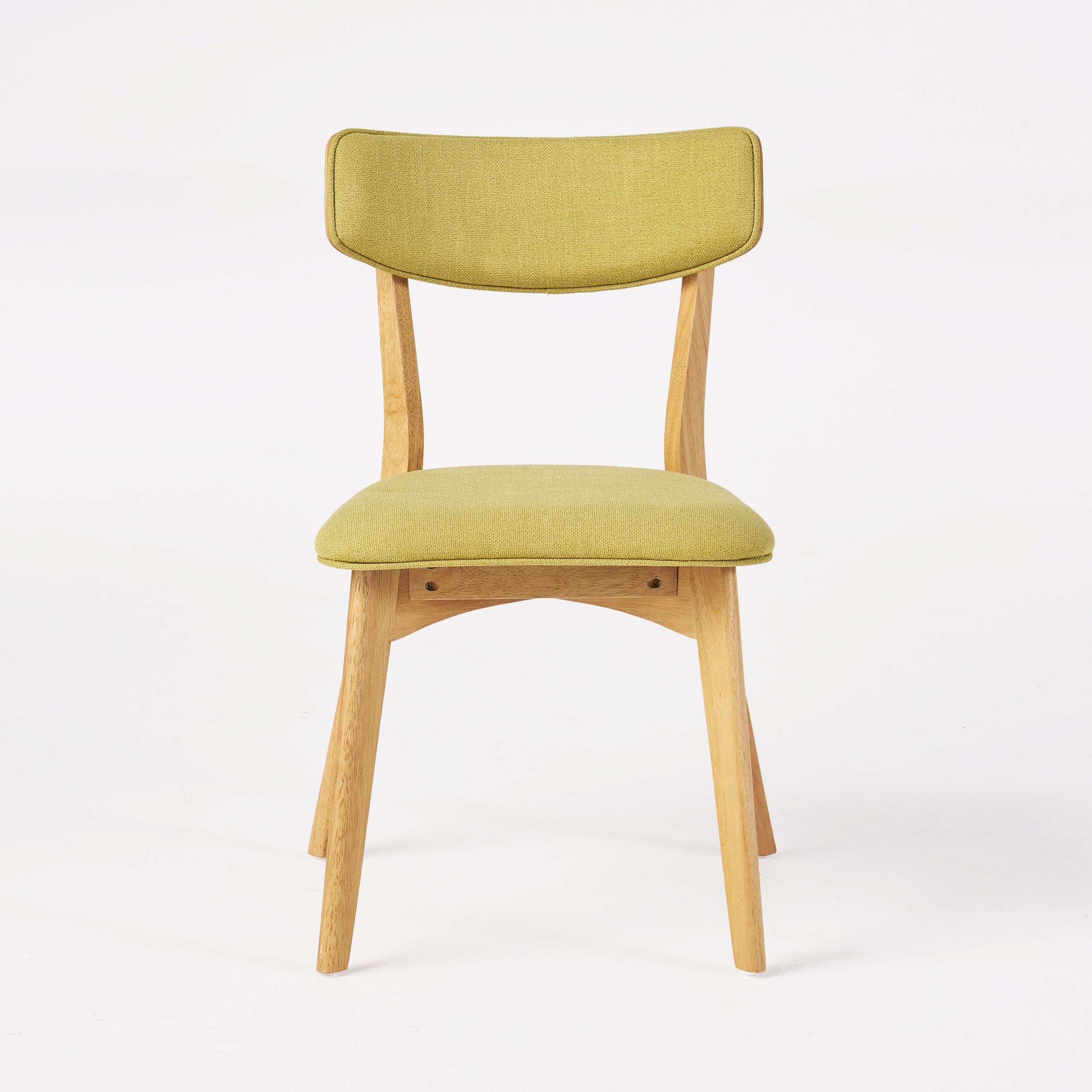 Chazz Mid-Century Modern Upholstered Rubberwood Dining Chairs (Set of 2/4) by Christopher Knight Home