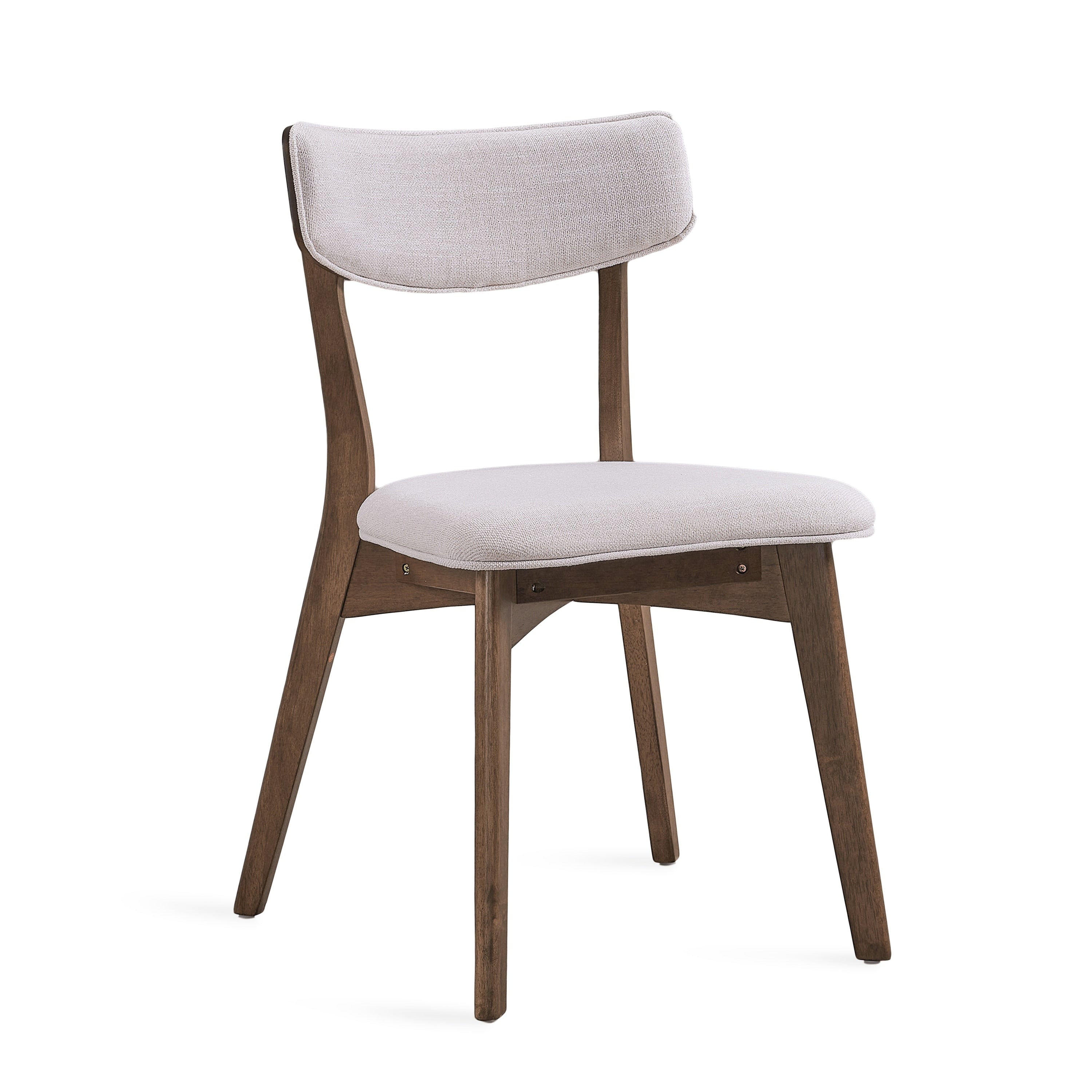 Chazz Mid-Century Modern Upholstered Rubberwood Dining Chairs (Set of 2/4) by Christopher Knight Home