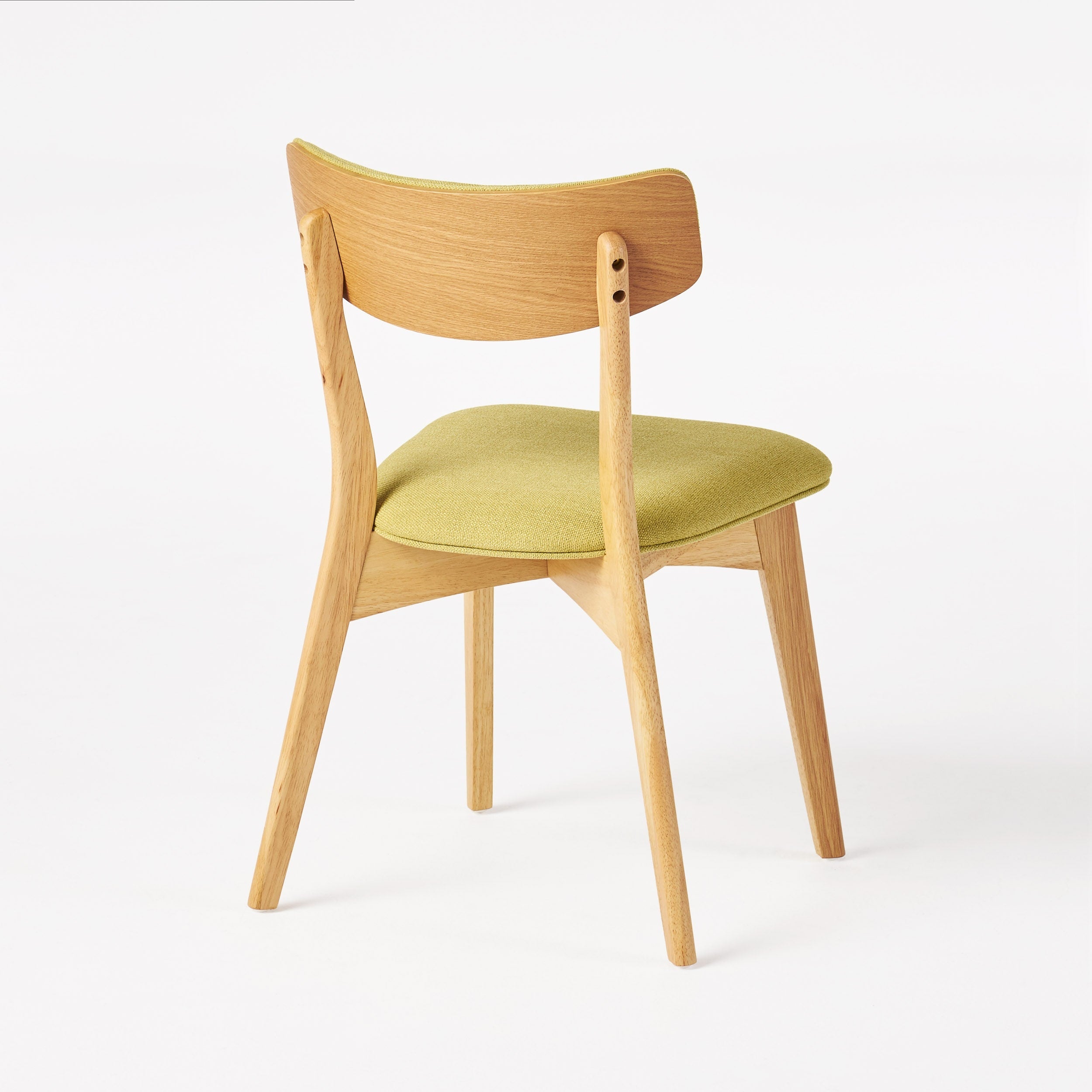 Chazz Mid-Century Modern Upholstered Rubberwood Dining Chairs (Set of 2/4) by Christopher Knight Home