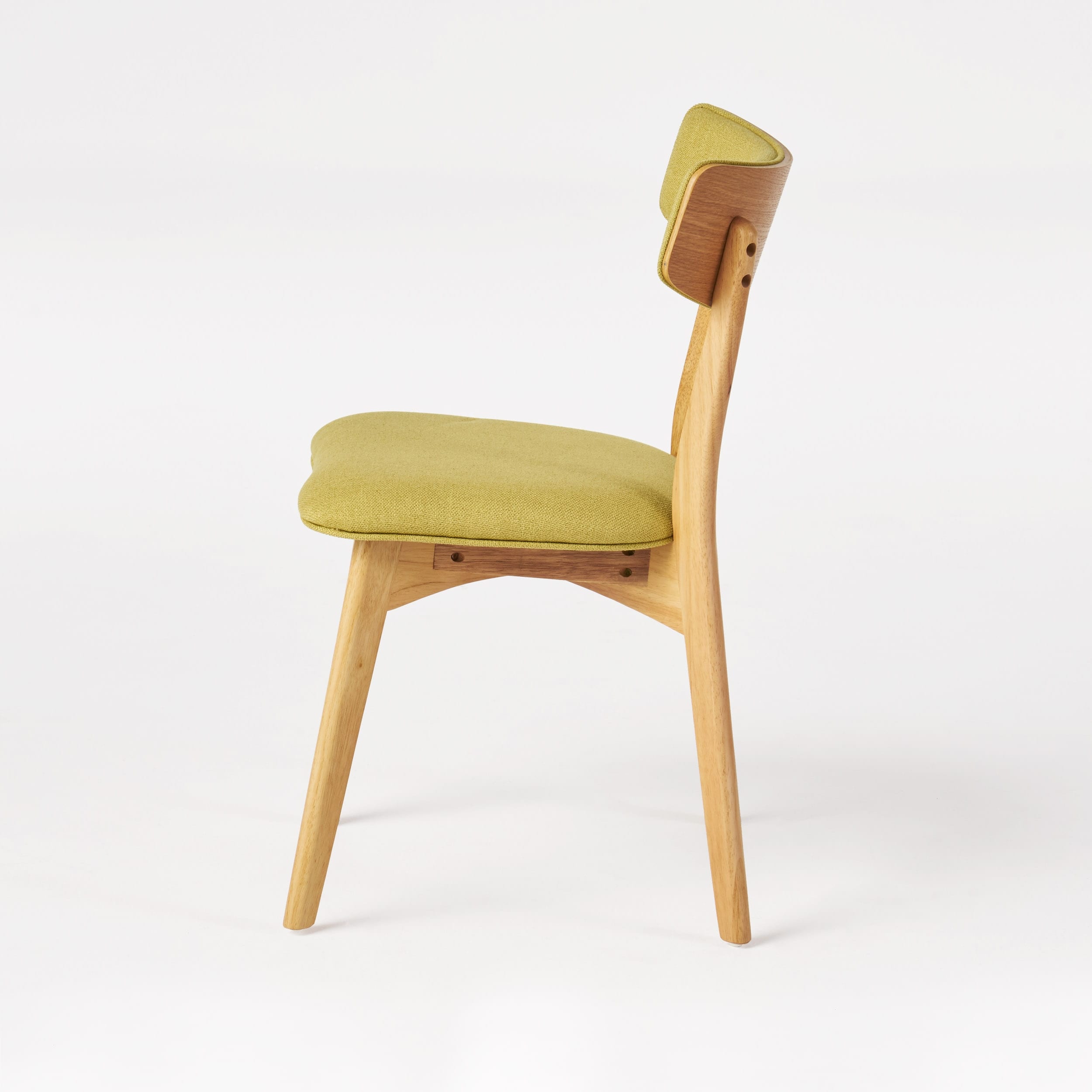 Chazz Mid-Century Modern Upholstered Rubberwood Dining Chairs (Set of 2/4) by Christopher Knight Home
