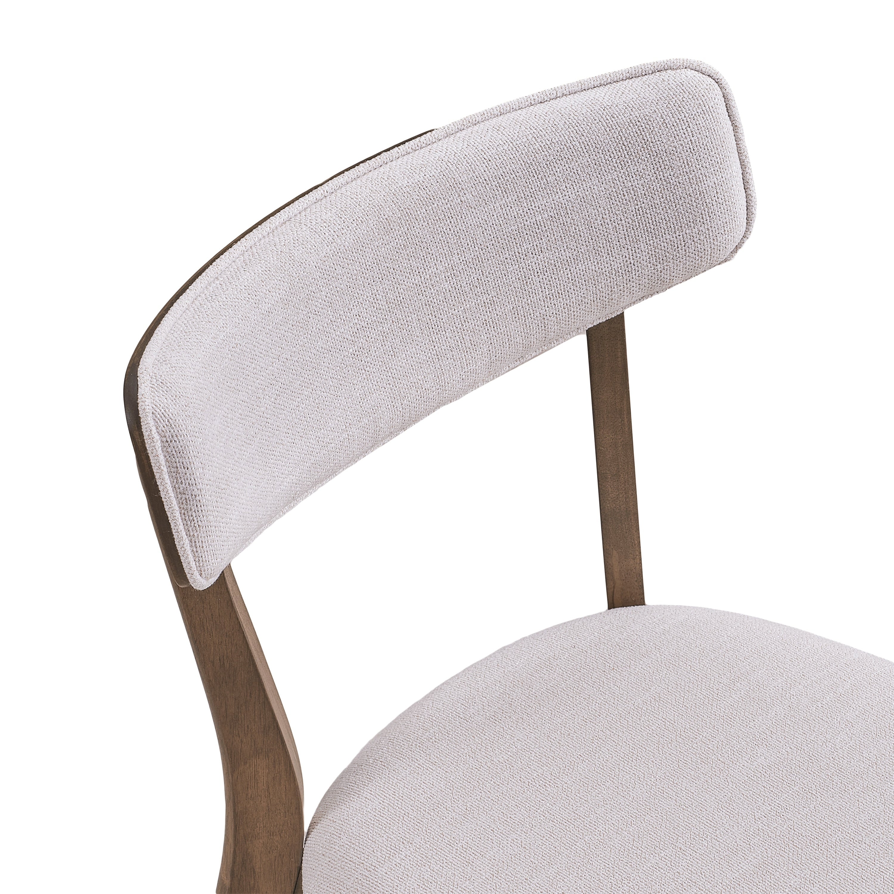 Chazz Mid-Century Modern Upholstered Rubberwood Dining Chairs (Set of 2/4) by Christopher Knight Home