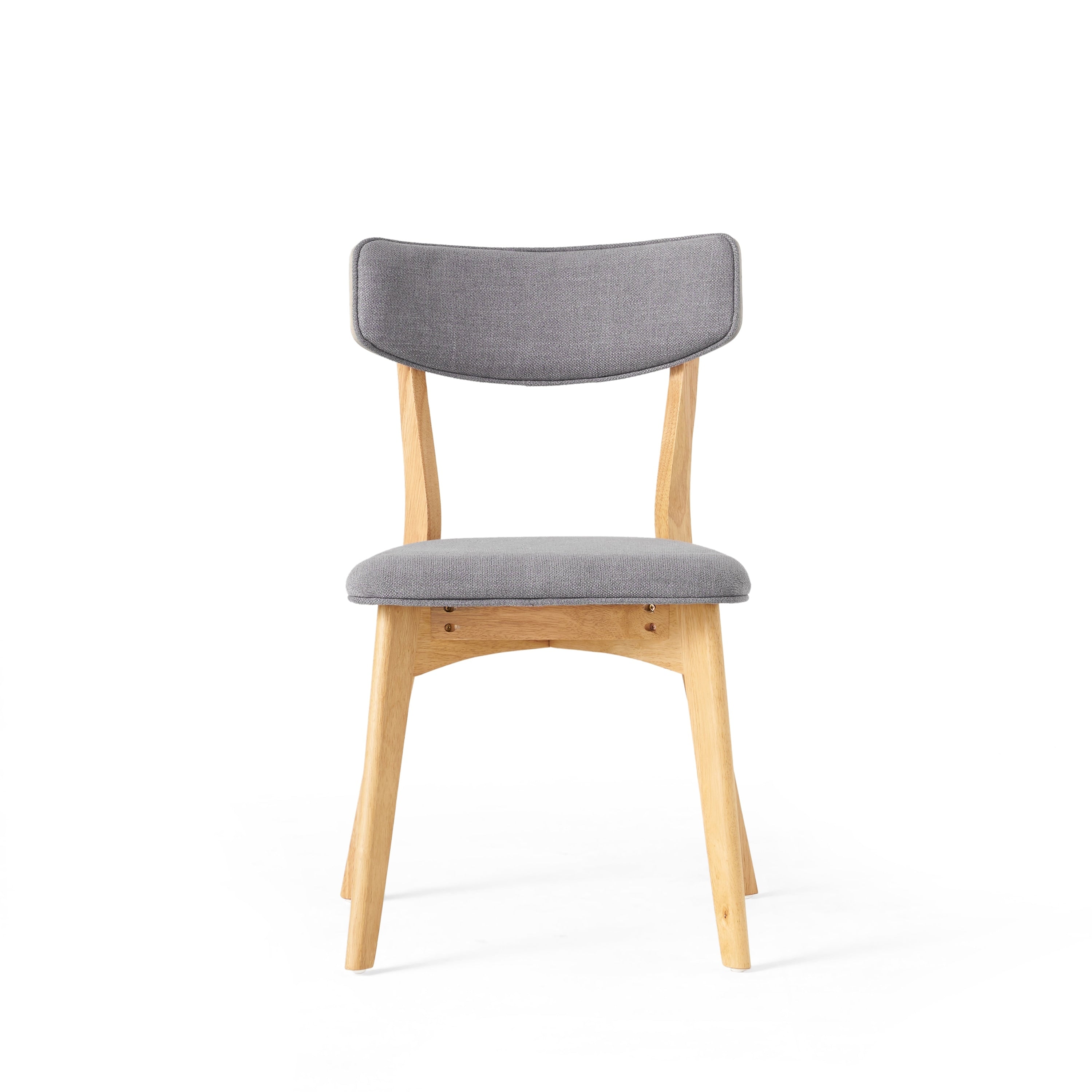 Chazz Mid-Century Modern Upholstered Rubberwood Dining Chairs (Set of 2/4) by Christopher Knight Home