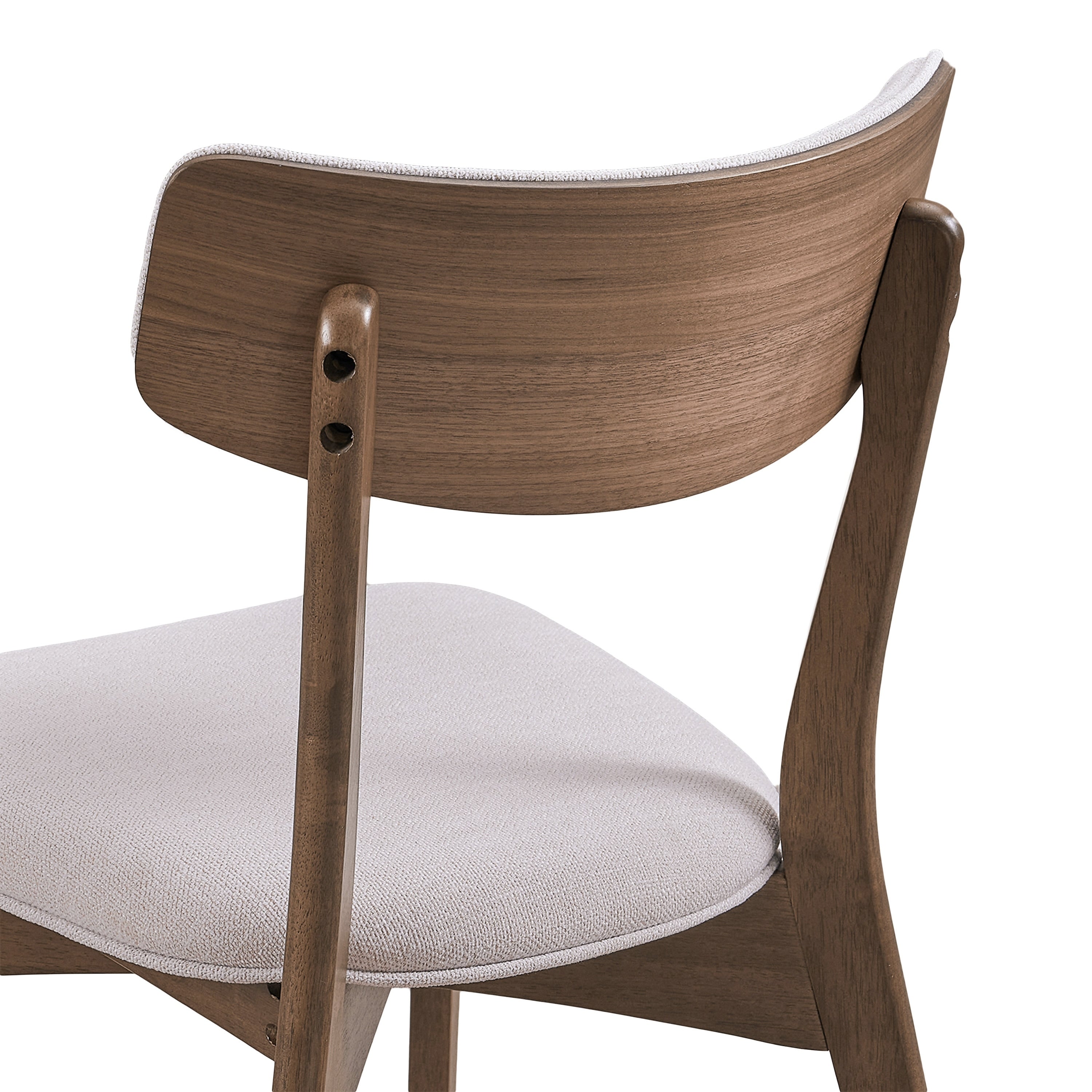 Chazz Mid-Century Modern Upholstered Rubberwood Dining Chairs (Set of 2/4) by Christopher Knight Home