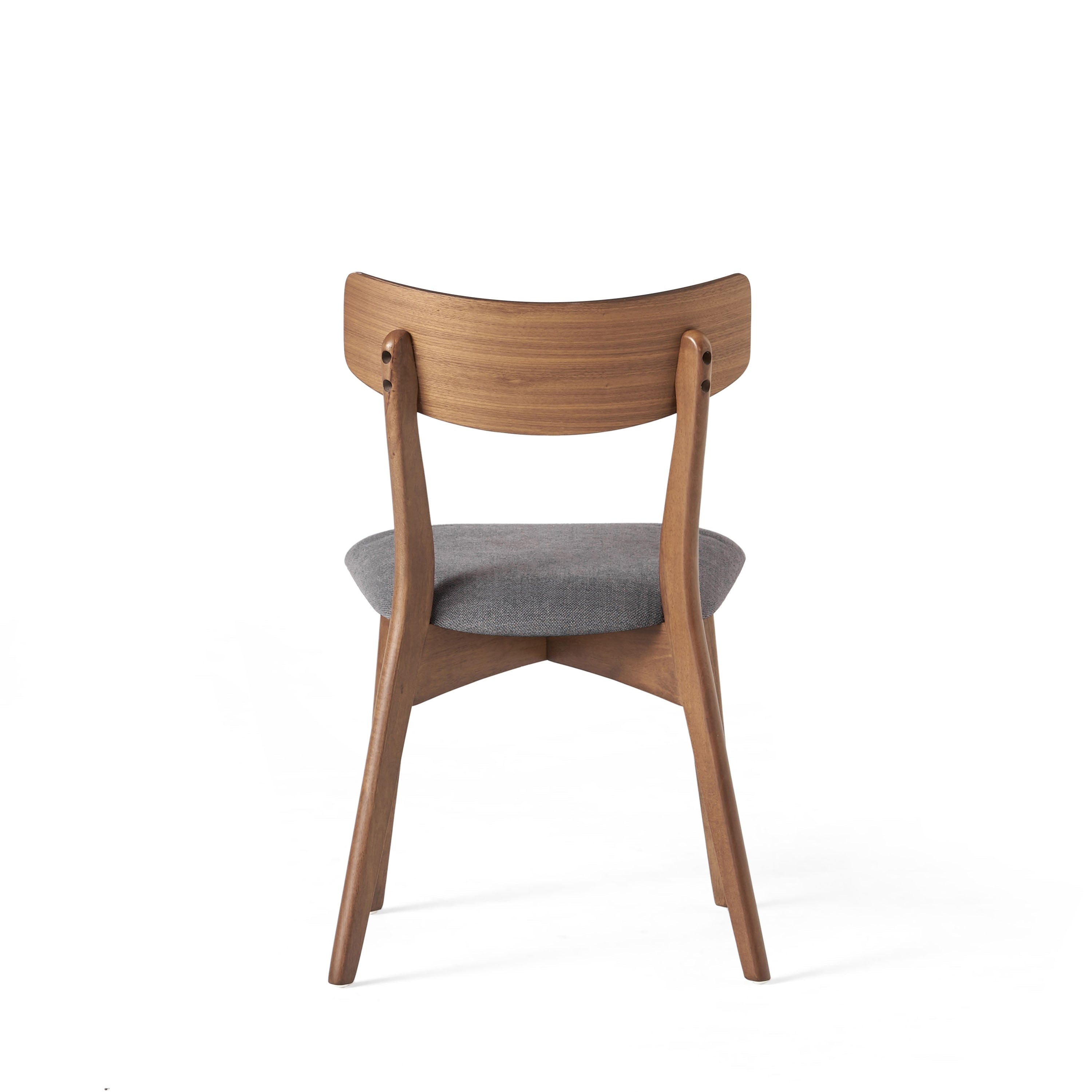 Chazz Mid-Century Modern Upholstered Rubberwood Dining Chairs (Set of 2/4) by Christopher Knight Home