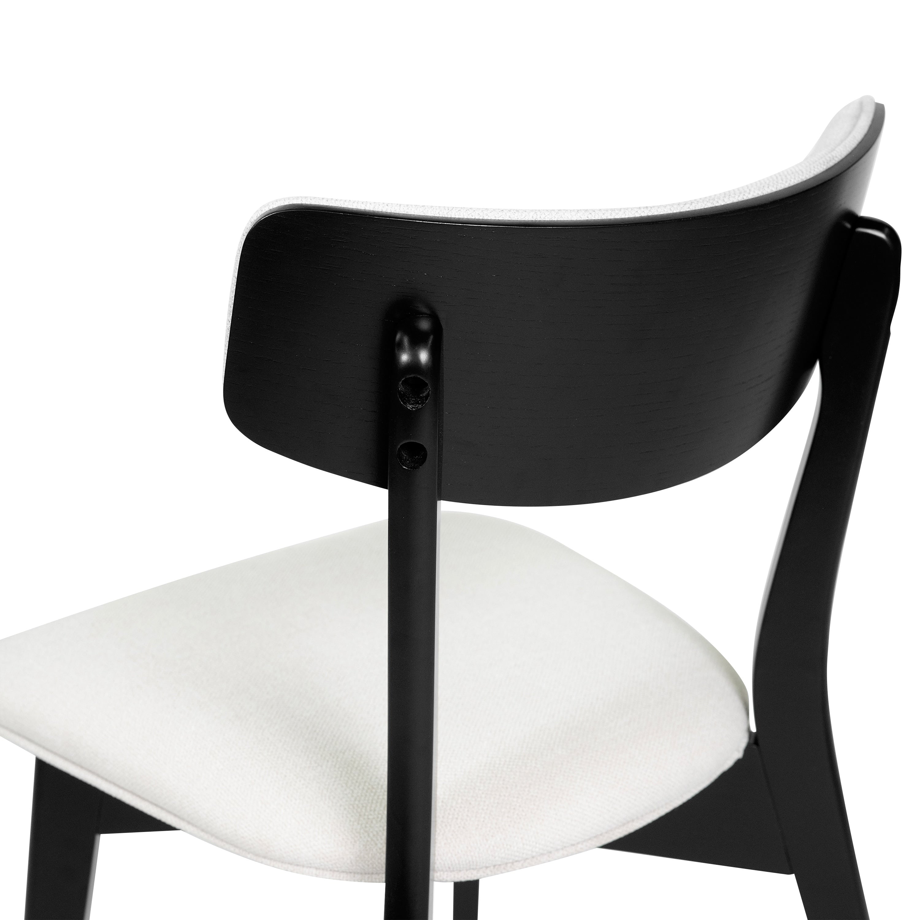 Chazz Mid-Century Modern Upholstered Rubberwood Dining Chairs (Set of 2/4) by Christopher Knight Home