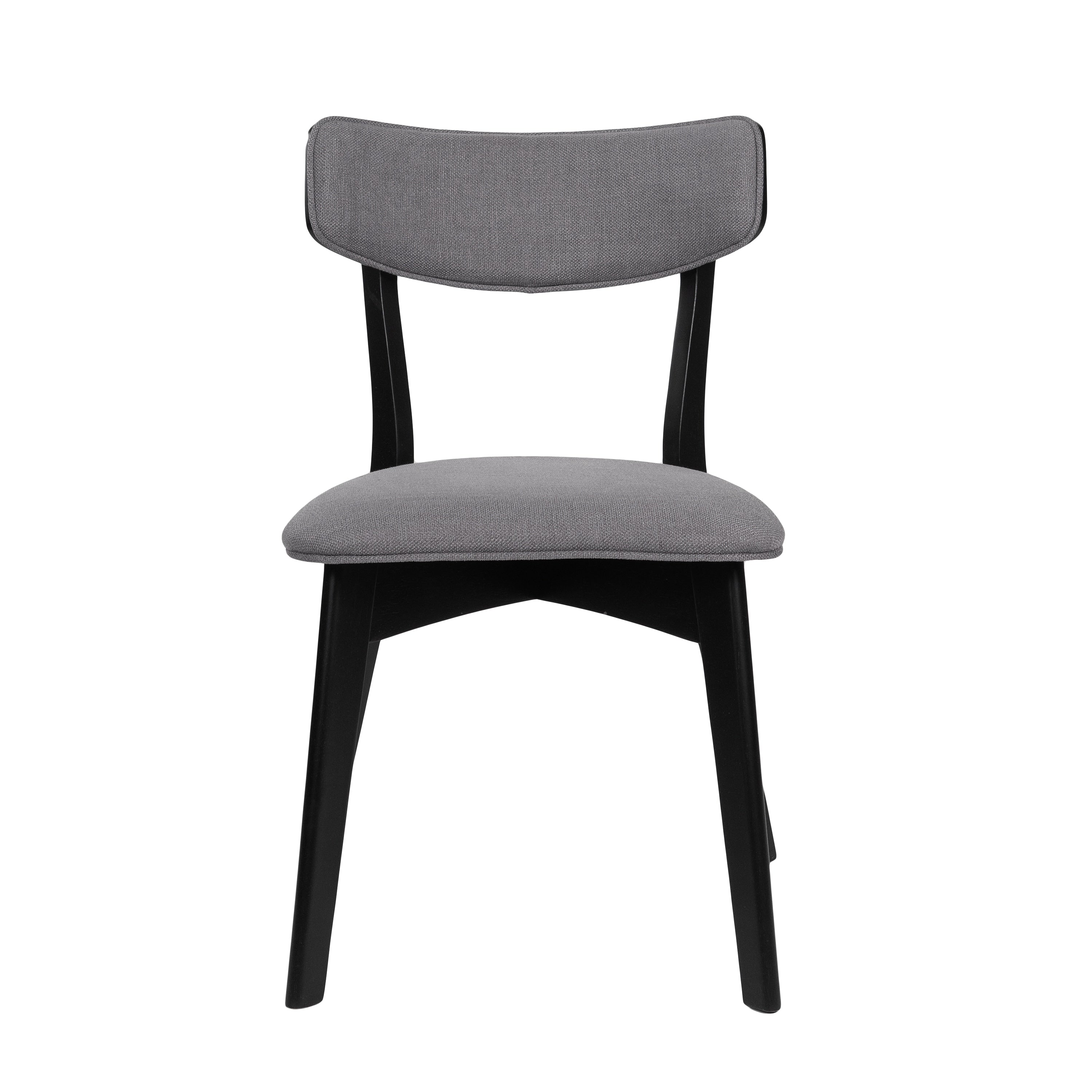 Chazz Mid-Century Modern Upholstered Rubberwood Dining Chairs (Set of 2/4) by Christopher Knight Home