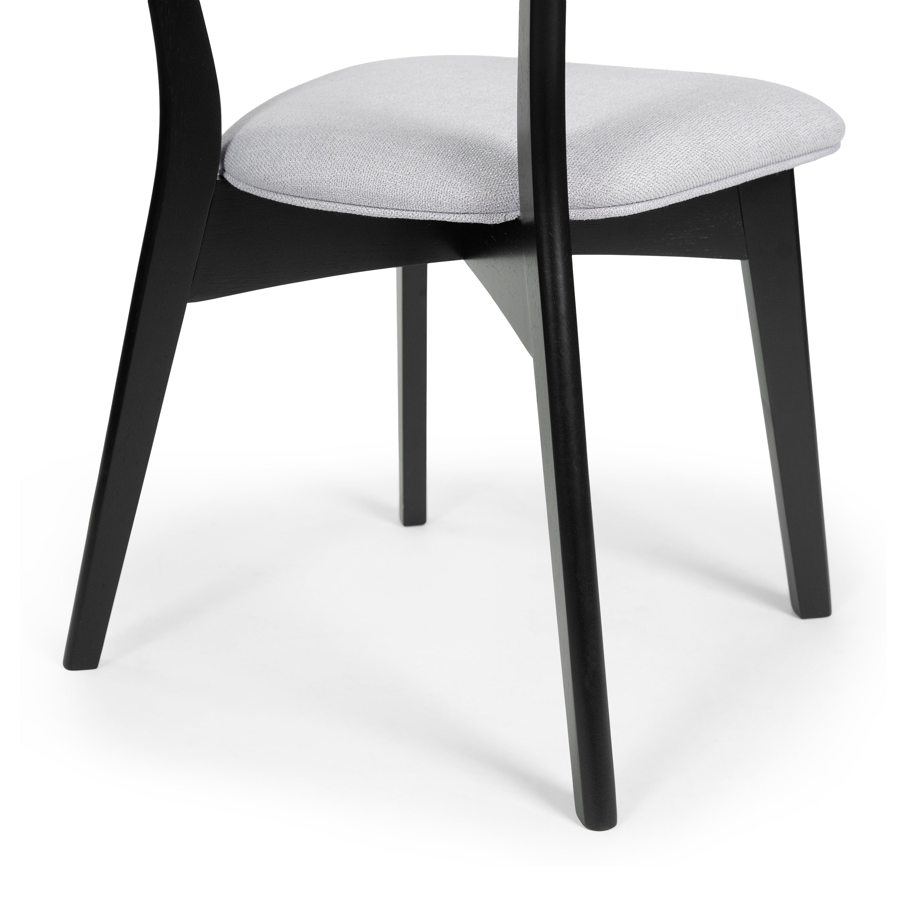 Chazz Mid-Century Modern Upholstered Rubberwood Dining Chairs (Set of 2/4) by Christopher Knight Home