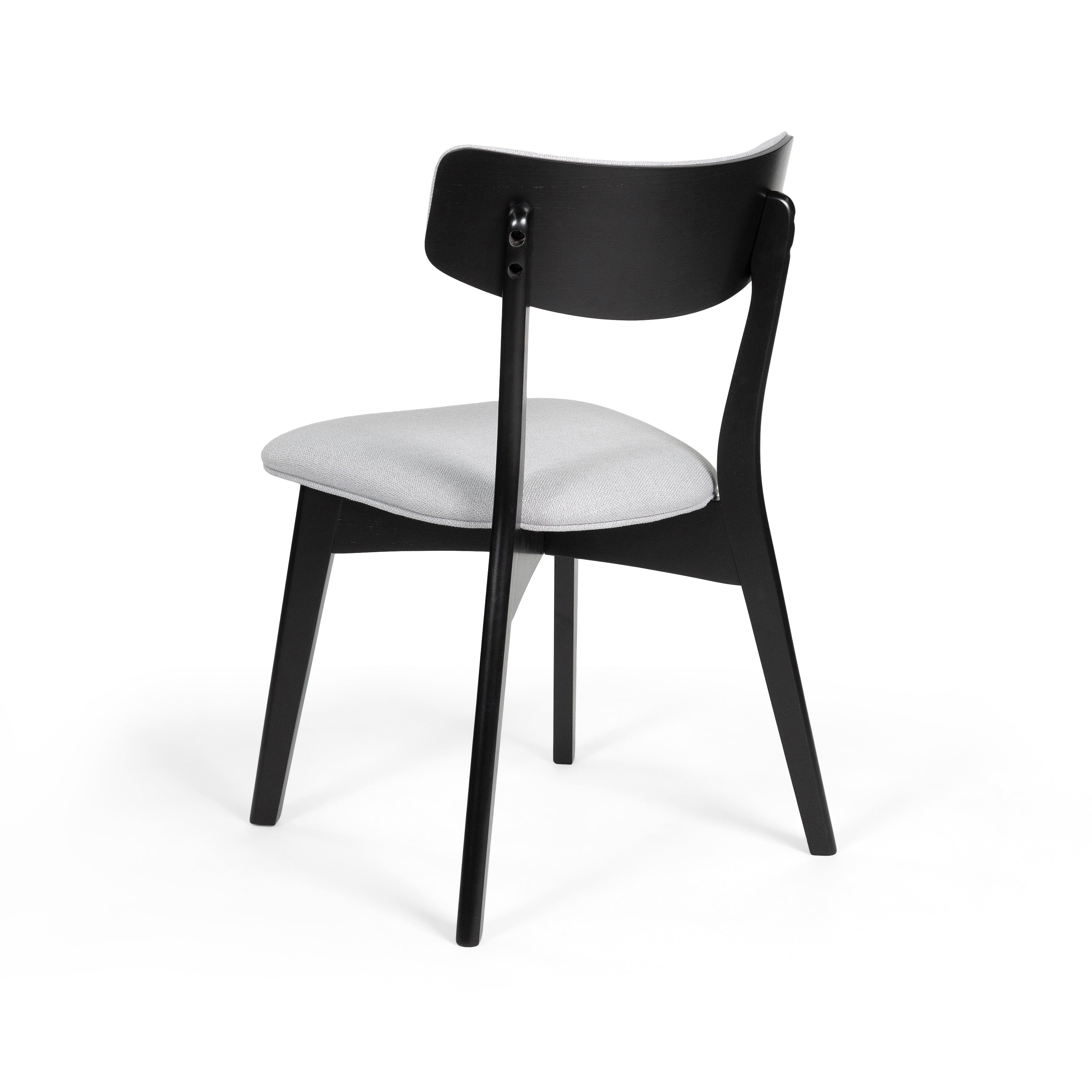 Chazz Mid-Century Modern Upholstered Rubberwood Dining Chairs (Set of 2/4) by Christopher Knight Home