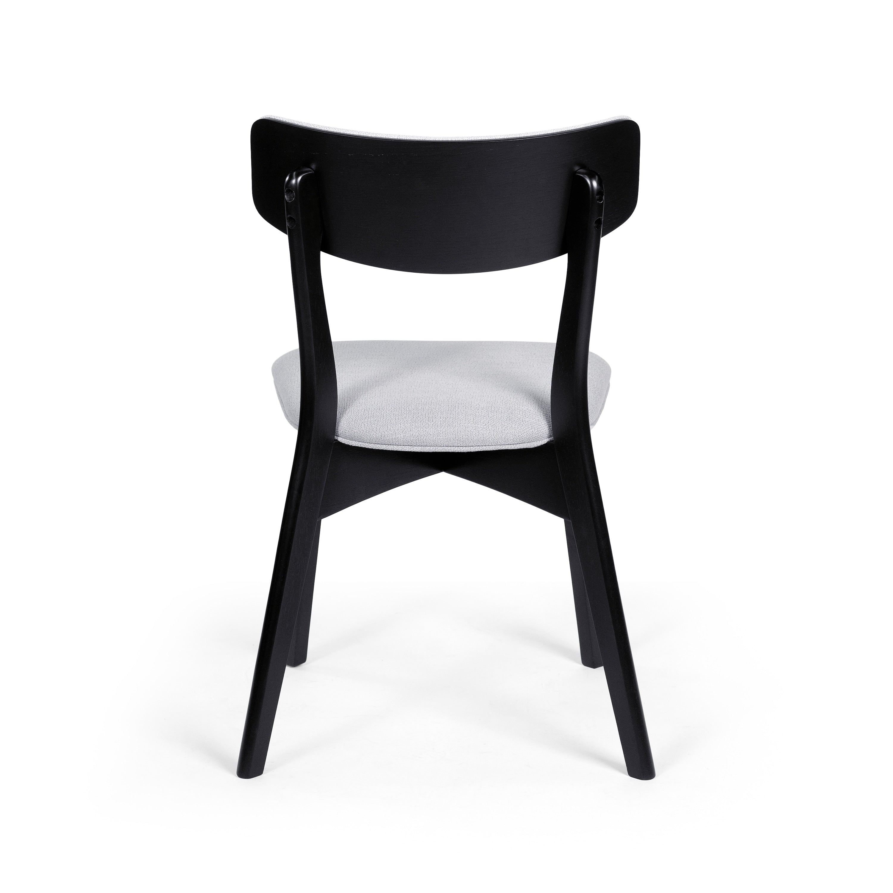 Chazz Mid-Century Modern Upholstered Rubberwood Dining Chairs (Set of 2/4) by Christopher Knight Home