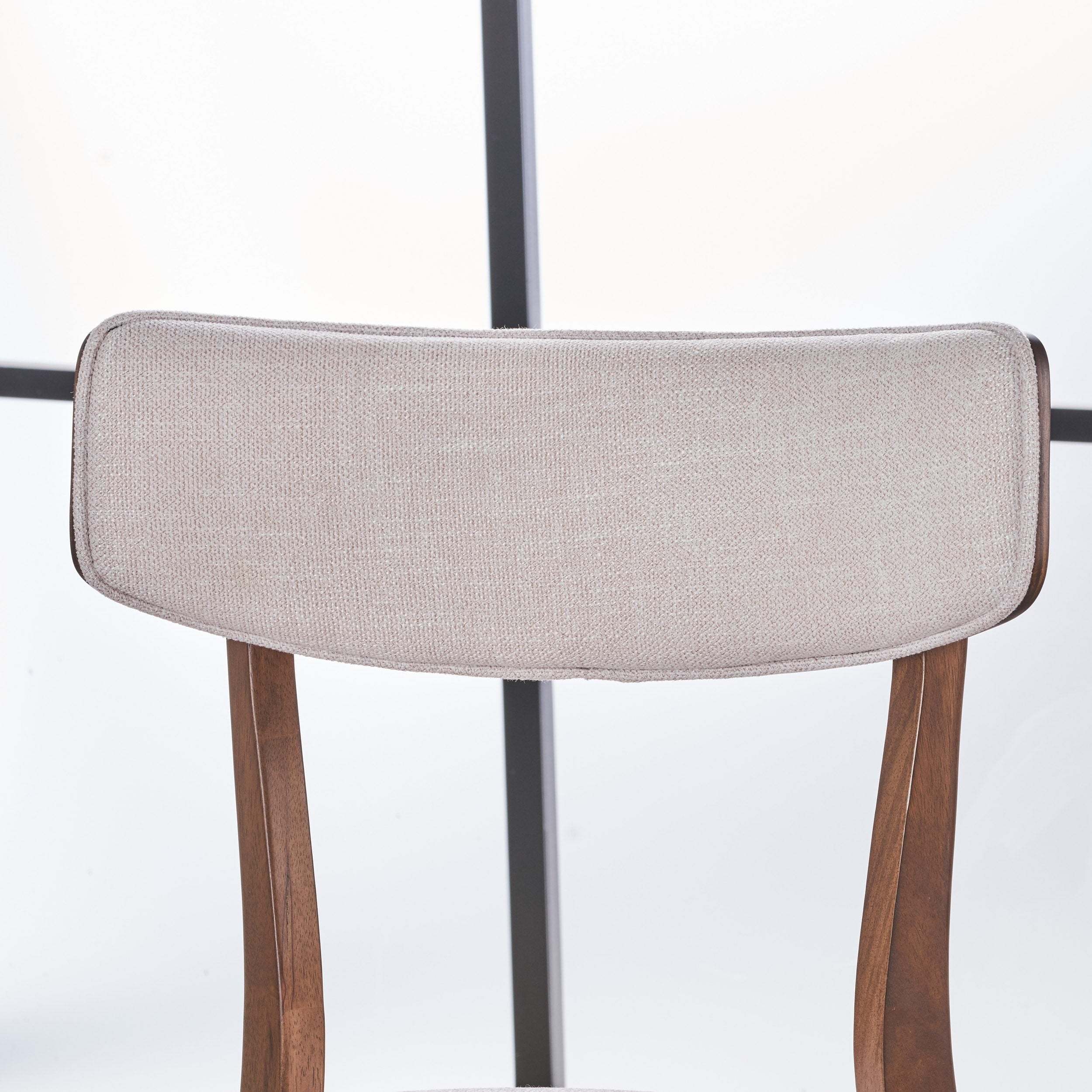 Chazz Mid-Century Modern Upholstered Rubberwood Dining Chairs (Set of 2/4) by Christopher Knight Home