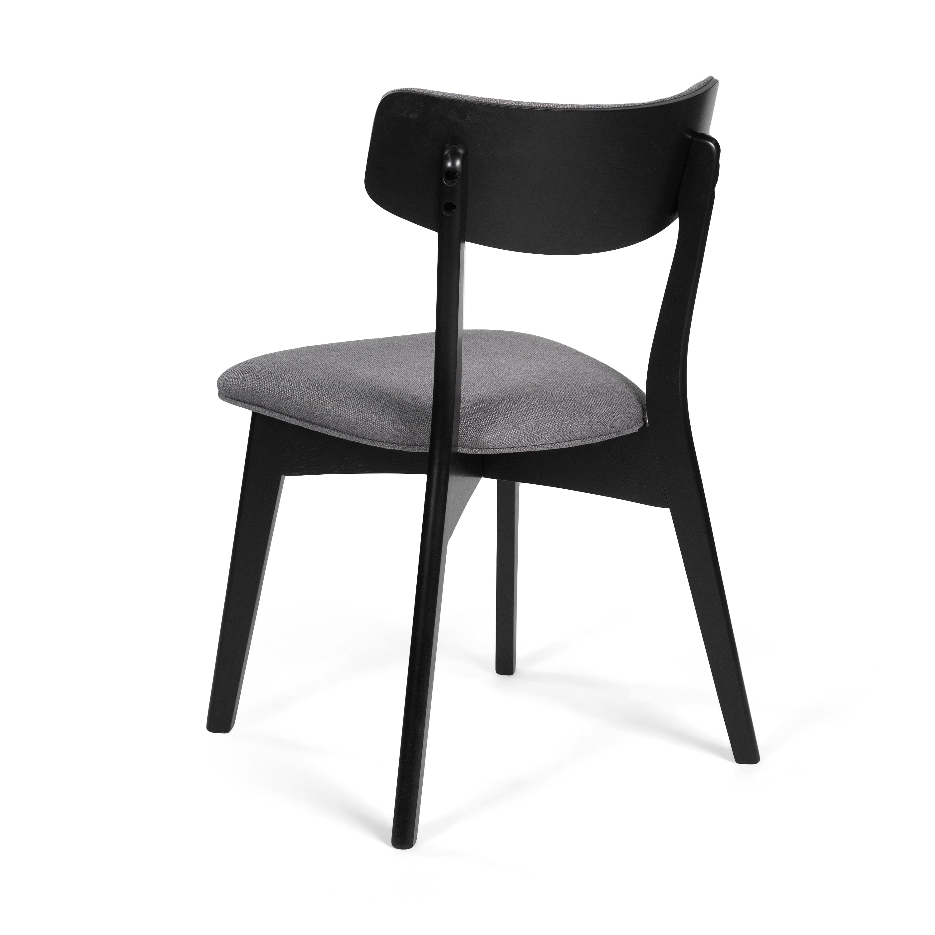 Chazz Mid-Century Modern Upholstered Rubberwood Dining Chairs (Set of 2/4) by Christopher Knight Home