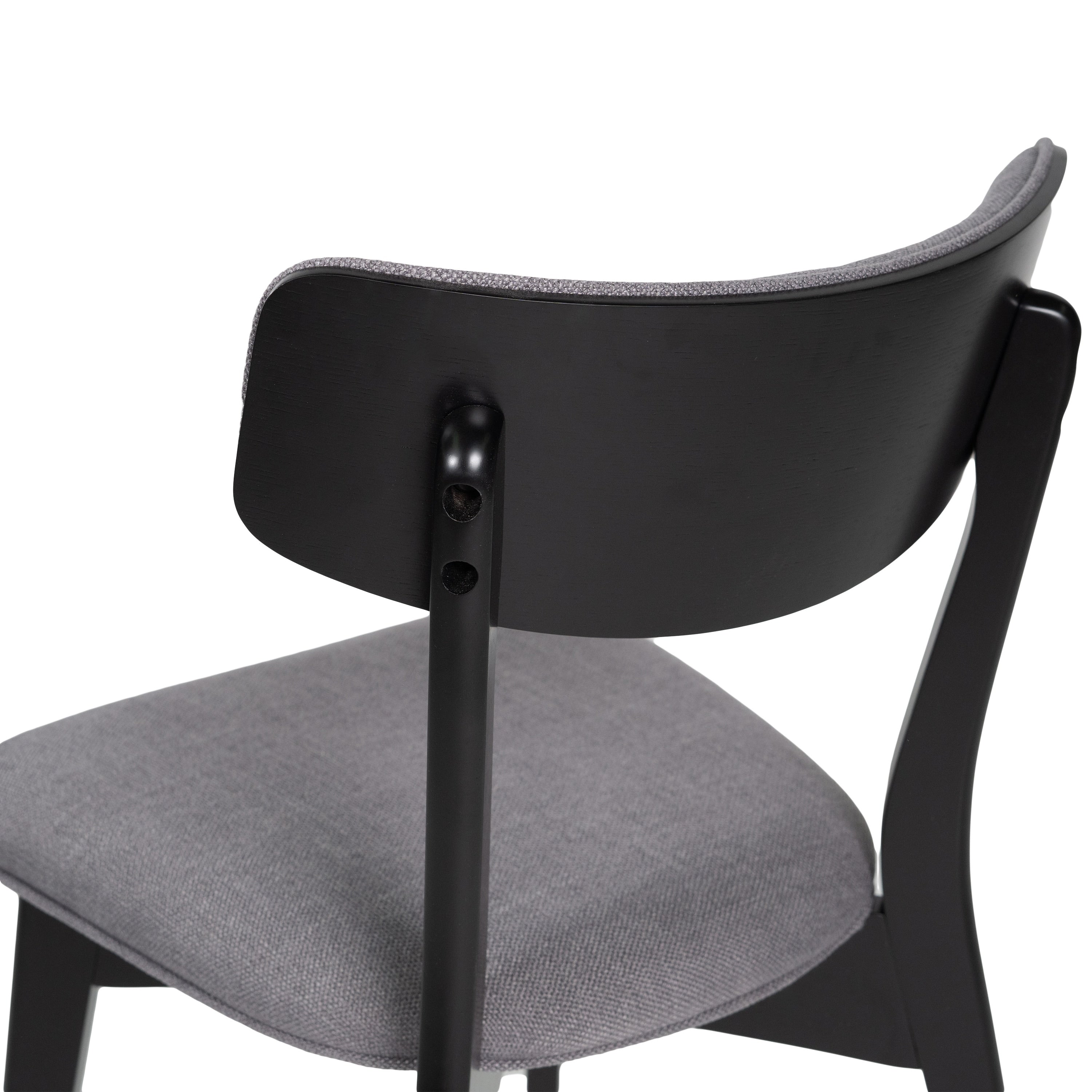 Chazz Mid-Century Modern Upholstered Rubberwood Dining Chairs (Set of 2/4) by Christopher Knight Home