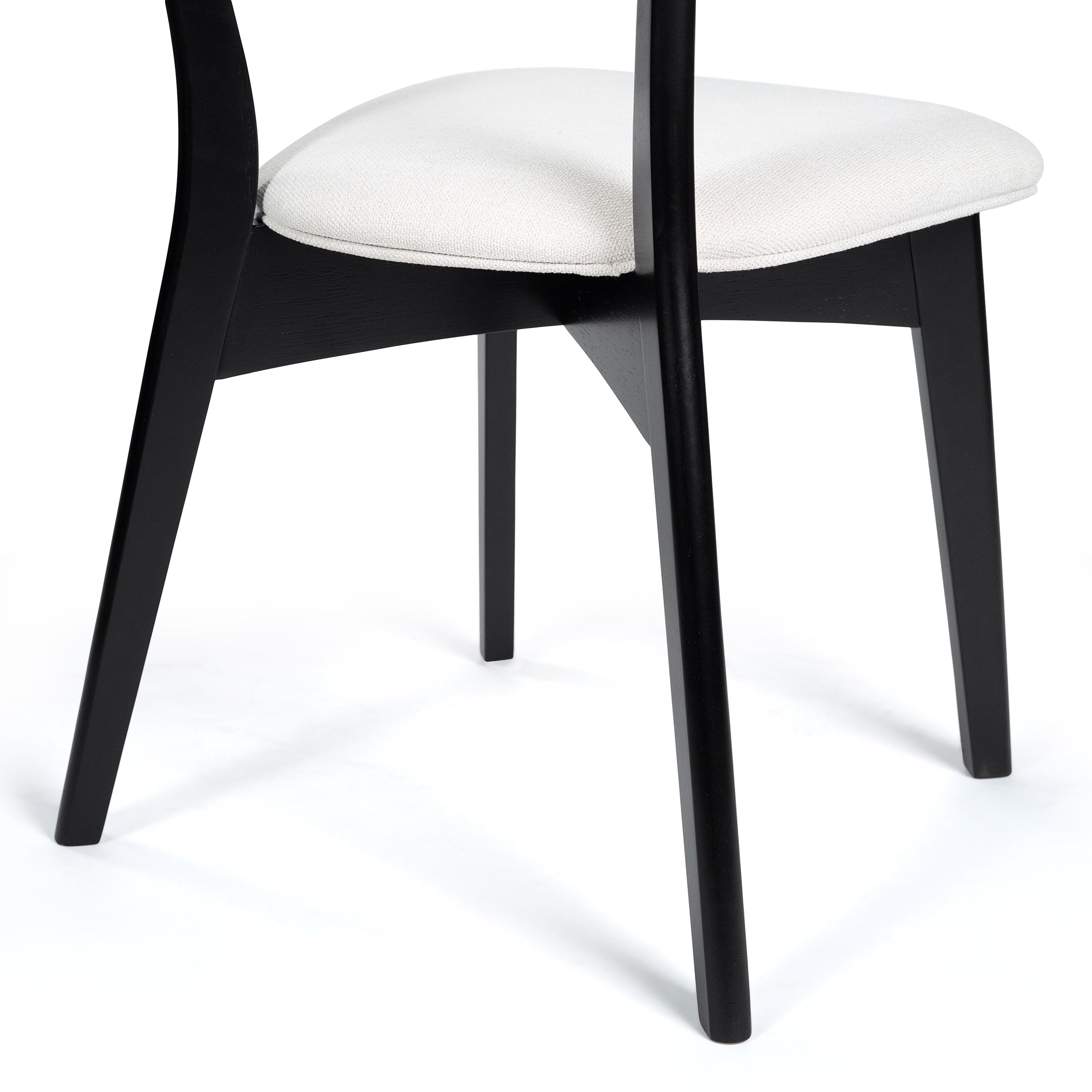 Chazz Mid-Century Modern Upholstered Rubberwood Dining Chairs (Set of 2/4) by Christopher Knight Home
