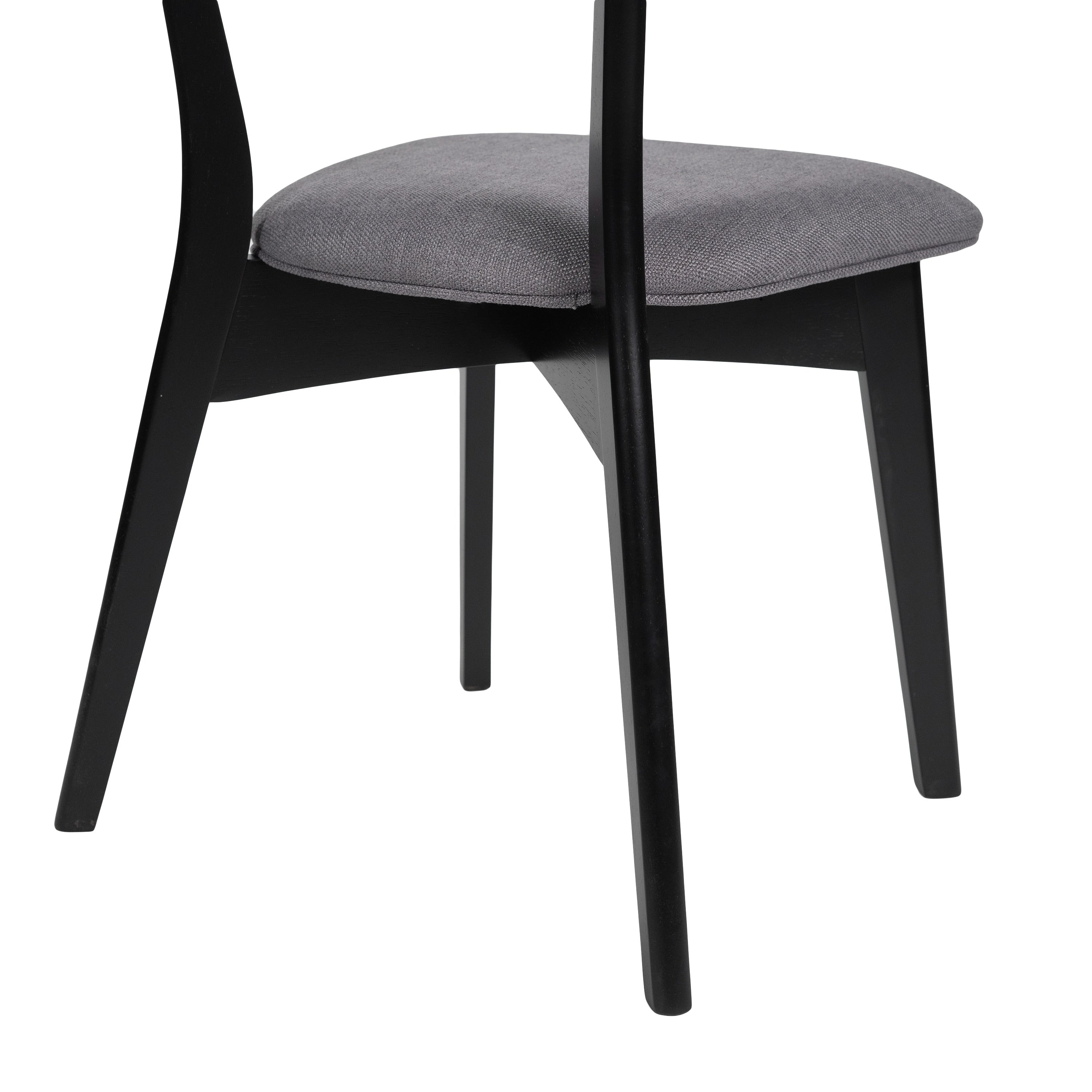 Chazz Mid-Century Modern Upholstered Rubberwood Dining Chairs (Set of 2/4) by Christopher Knight Home