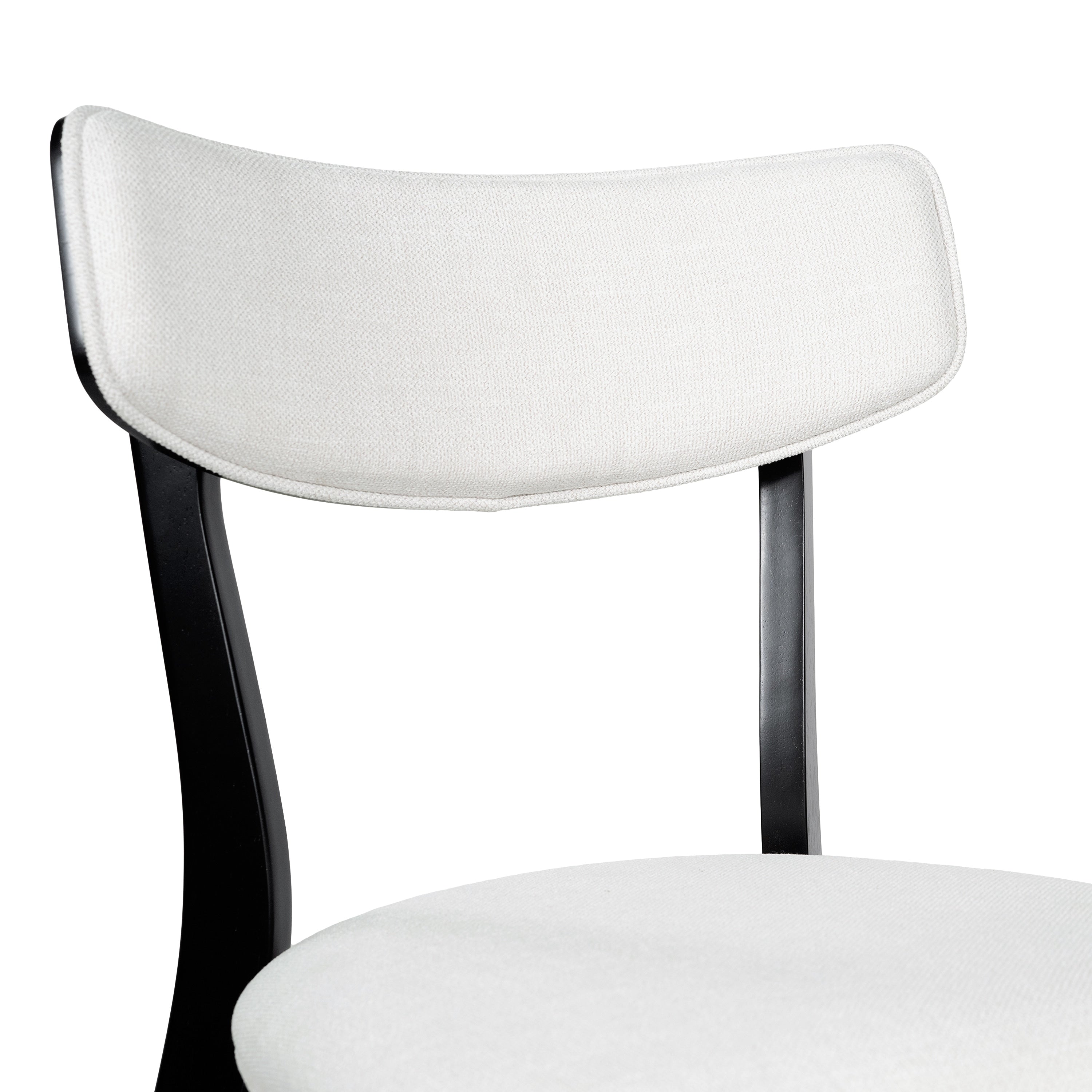 Chazz Mid-Century Modern Upholstered Rubberwood Dining Chairs (Set of 2/4) by Christopher Knight Home