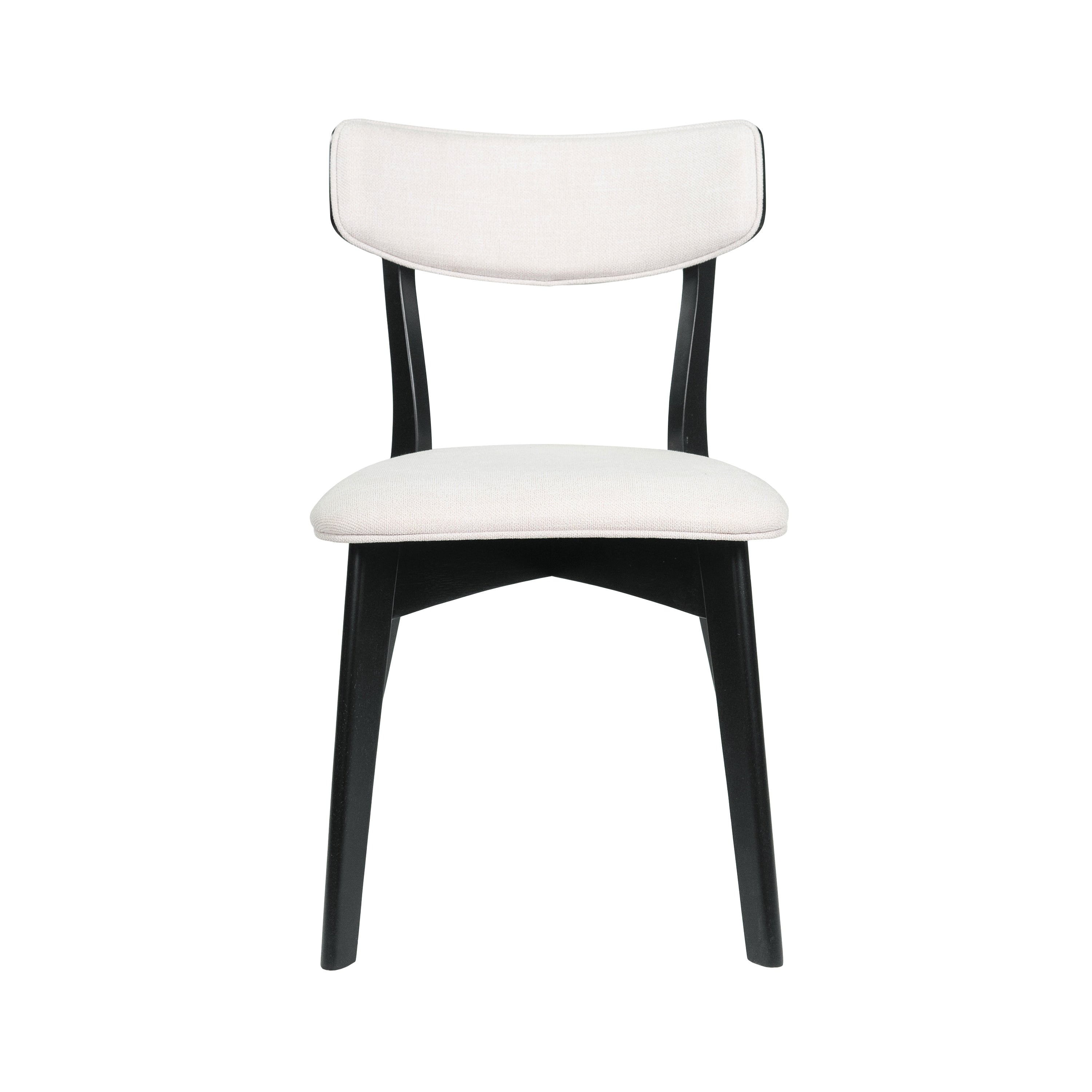 Chazz Mid-Century Modern Upholstered Rubberwood Dining Chairs (Set of 2/4) by Christopher Knight Home