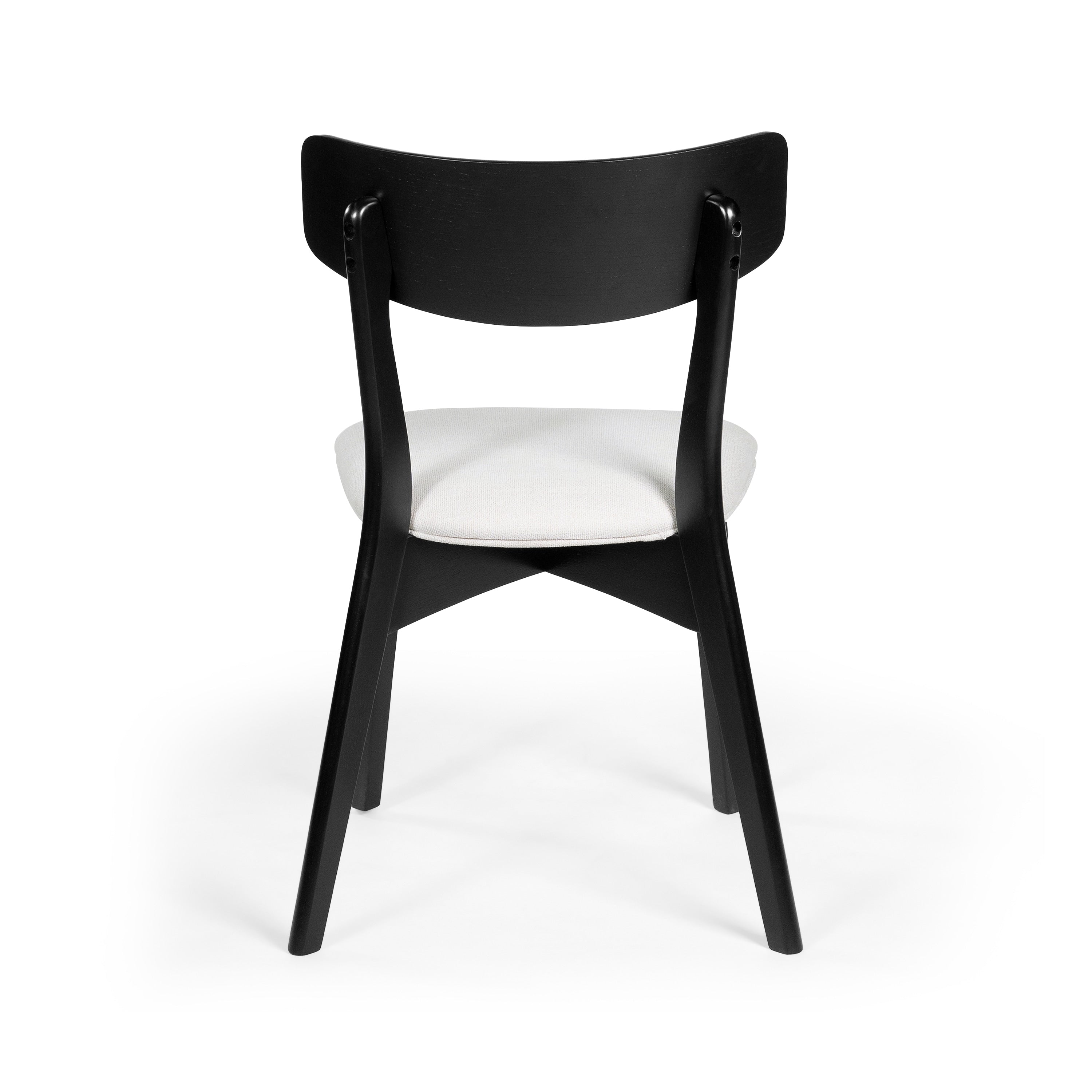 Chazz Mid-Century Modern Upholstered Rubberwood Dining Chairs (Set of 2/4) by Christopher Knight Home