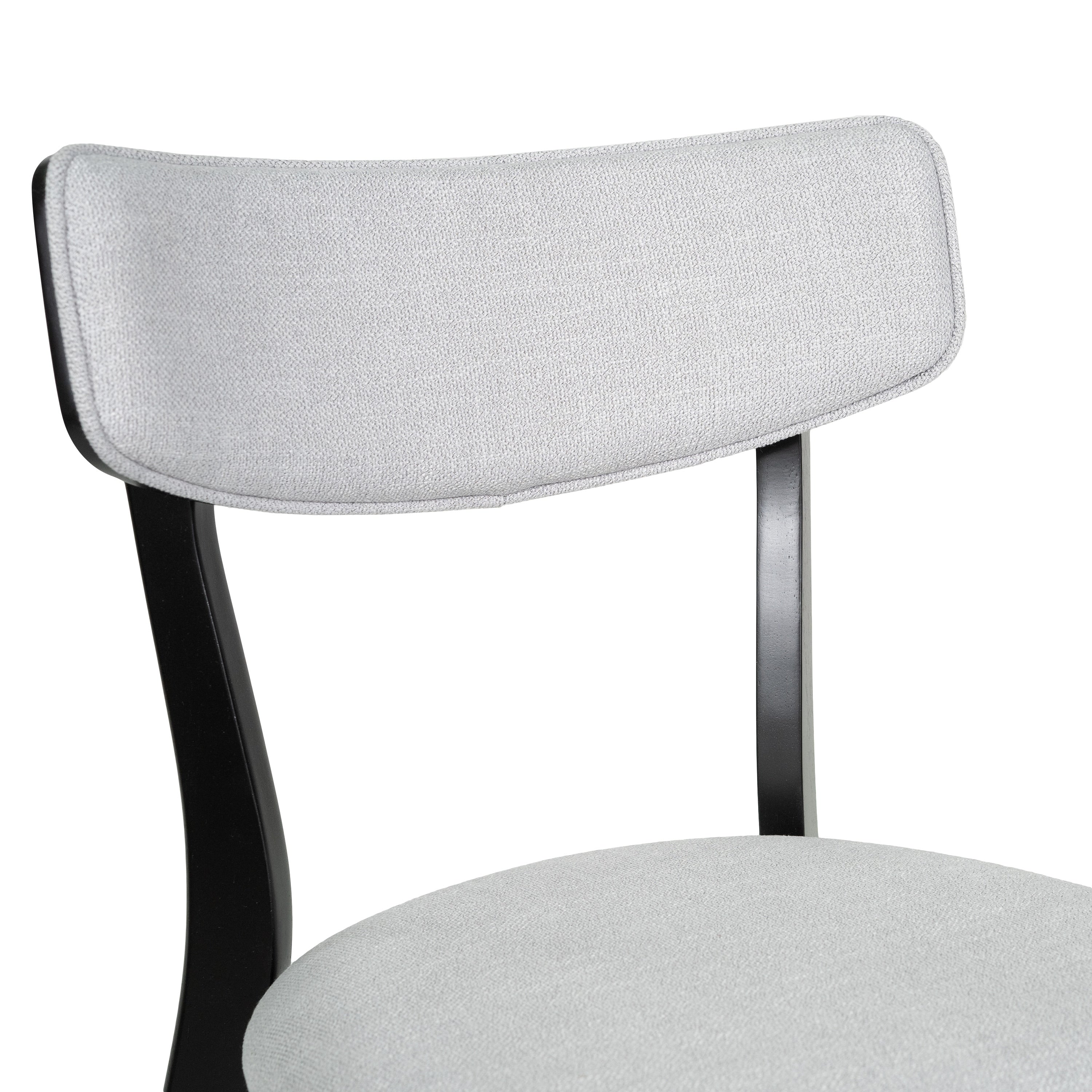 Chazz Mid-Century Modern Upholstered Rubberwood Dining Chairs (Set of 2/4) by Christopher Knight Home