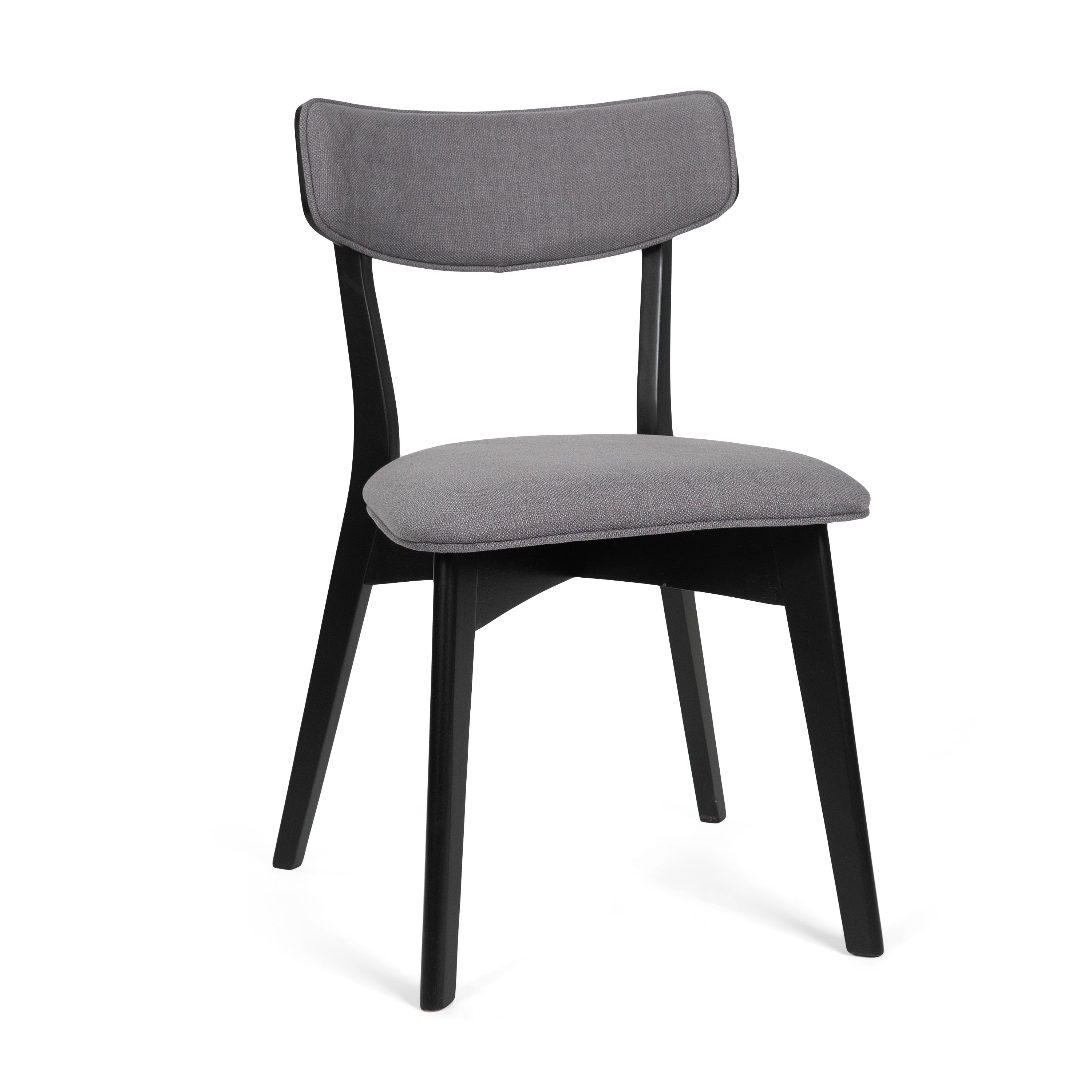 Chazz Mid-Century Modern Upholstered Rubberwood Dining Chairs (Set of 2/4) by Christopher Knight Home