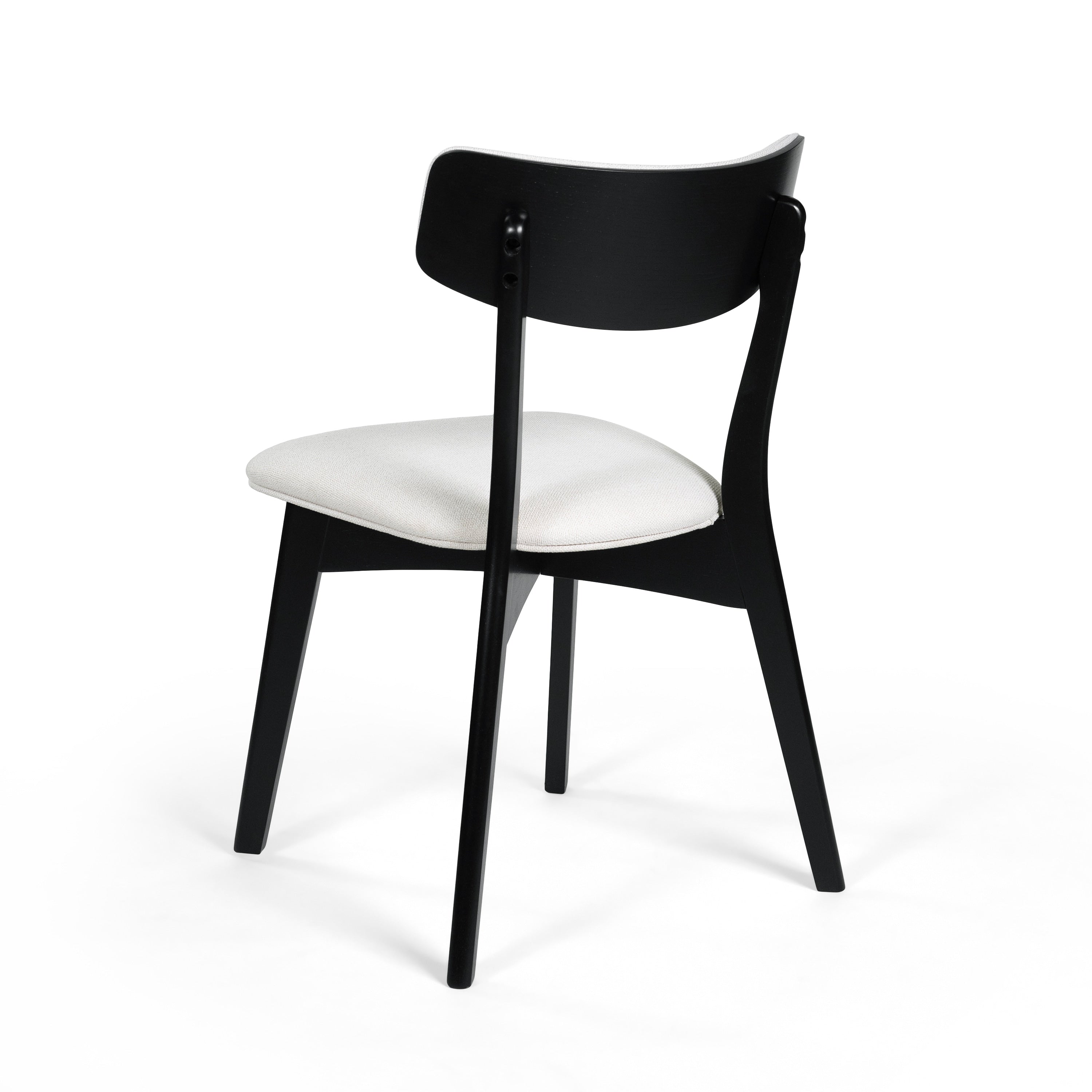 Chazz Mid-Century Modern Upholstered Rubberwood Dining Chairs (Set of 2/4) by Christopher Knight Home