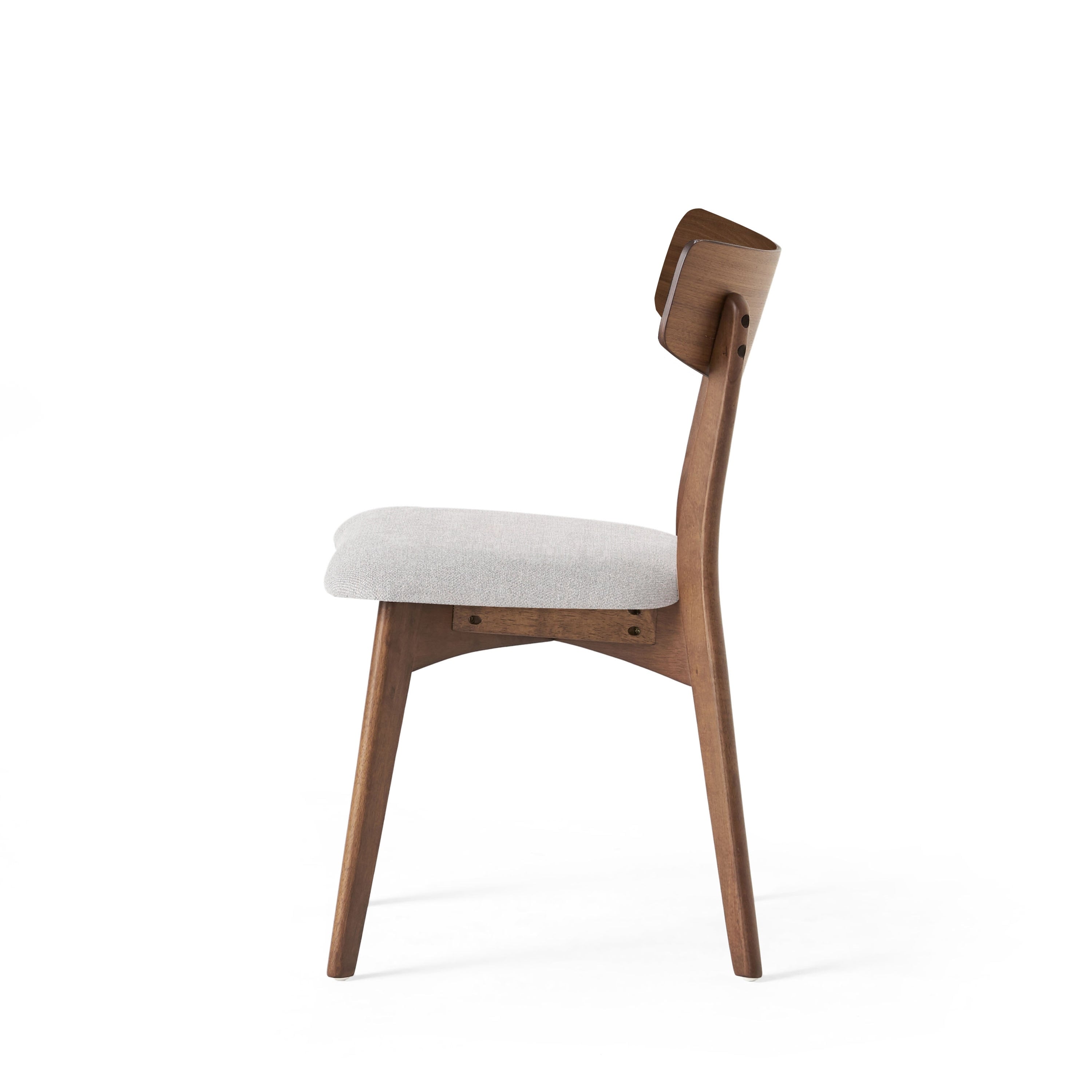 Chazz Mid-Century Modern Upholstered Rubberwood Dining Chairs (Set of 2/4) by Christopher Knight Home