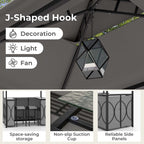 Costway 3 PCS Patio Bar Set with Tempered Glass Bar Table Metal - See Details