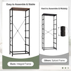 Crestlive Products 6 Drawers Vertical Dresser Storage Tower with Wood Top
