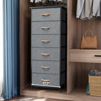 Crestlive Products 6 Drawers Vertical Dresser Storage Tower with Wood Top