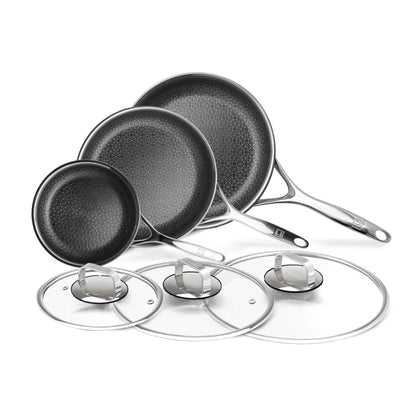 DiamondClad 6pc Hybrid Nonstick Frying Pan Cookware Set