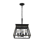 Dimmable 4-Light Farmhouse Chandeliers Light for Dining Room No Bulb