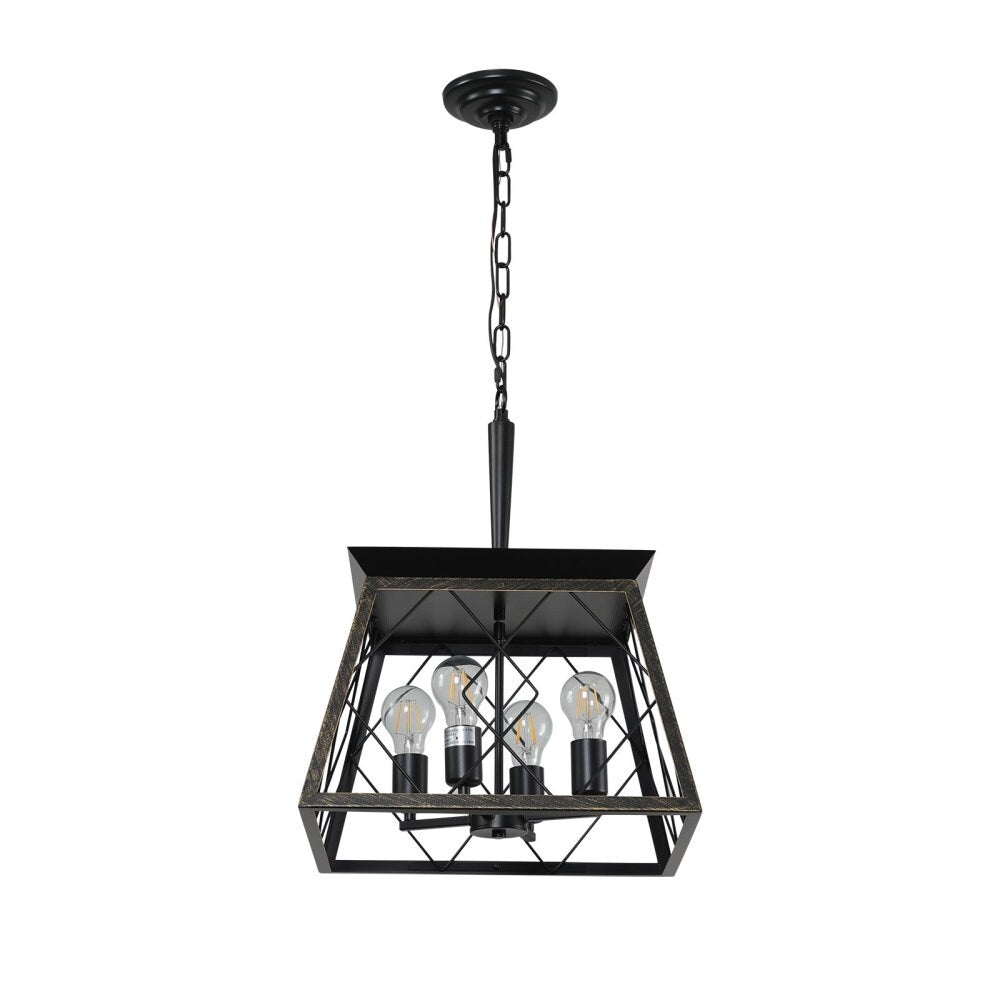 Dimmable 4-Light Farmhouse Chandeliers Light for Dining Room No Bulb