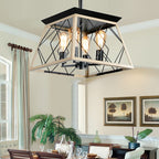 Dimmable 4-Light Farmhouse Chandeliers Light for Dining Room No Bulb