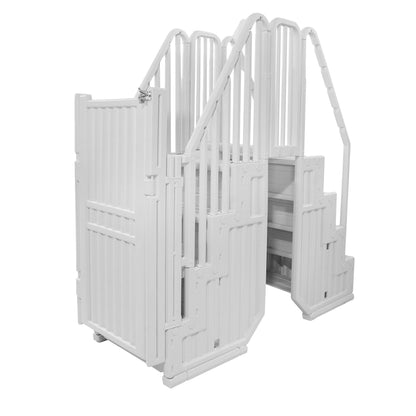 Easy Pool Step Entry System w/ Gate - 32.5 in. W x 82.5 in. D x 81 in. H