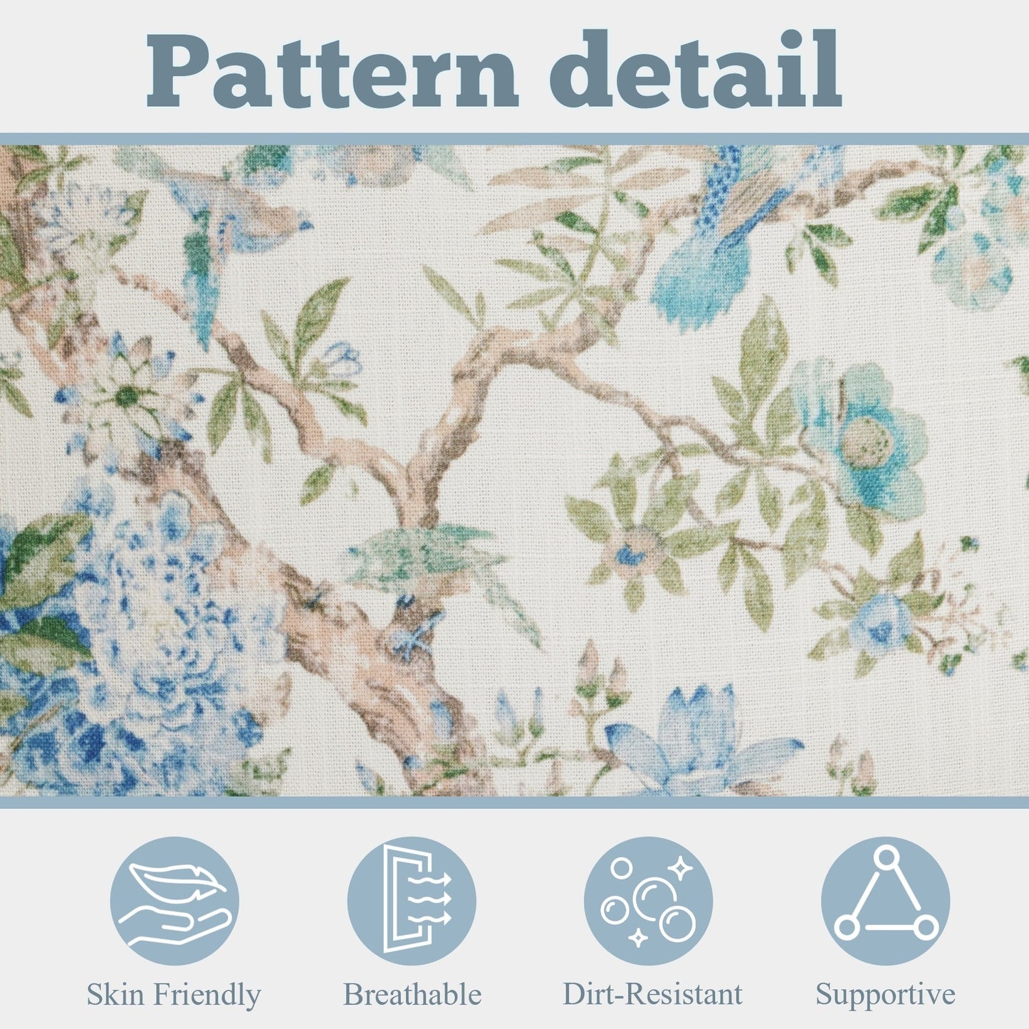 Erommy Modern Accent Chair, High Back Armchair, Upholstered Fabric Button Single Sofa with Wooden Legs for Living Room